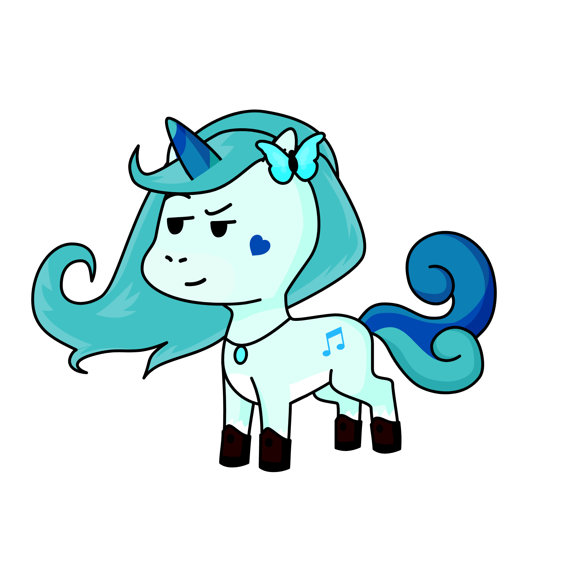 Moonlight, the unicorn