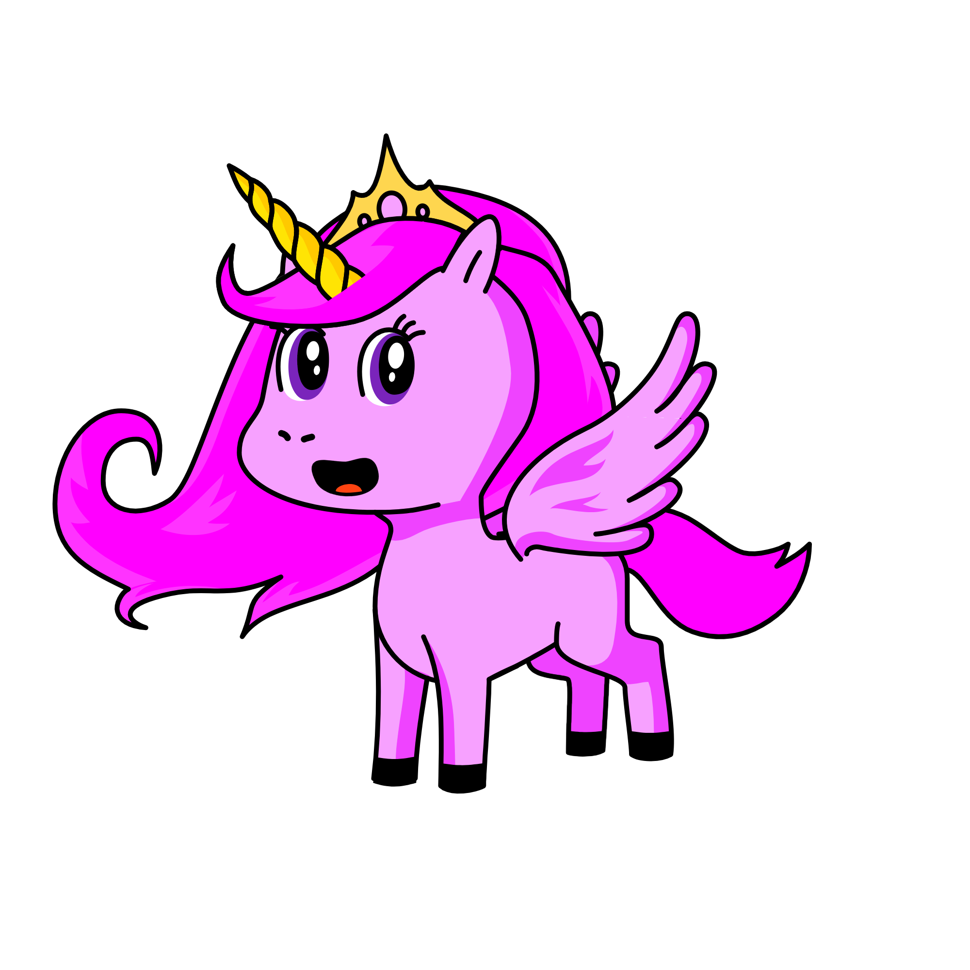 royal pinky pie, the unicorn