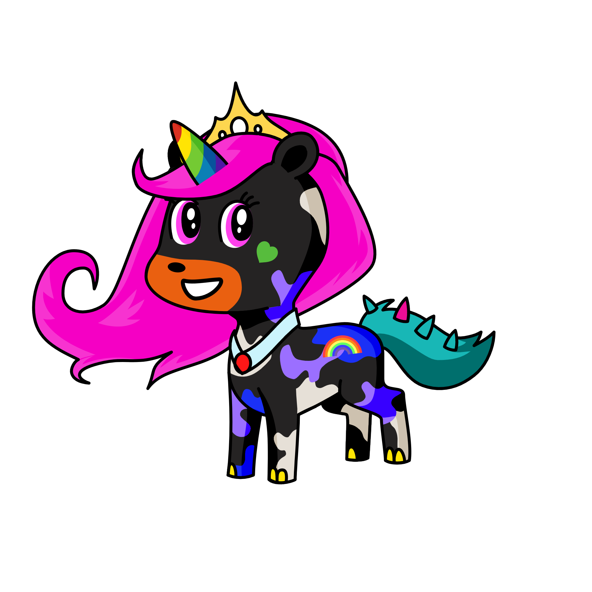 Rainbow Unicorn, the unicorn