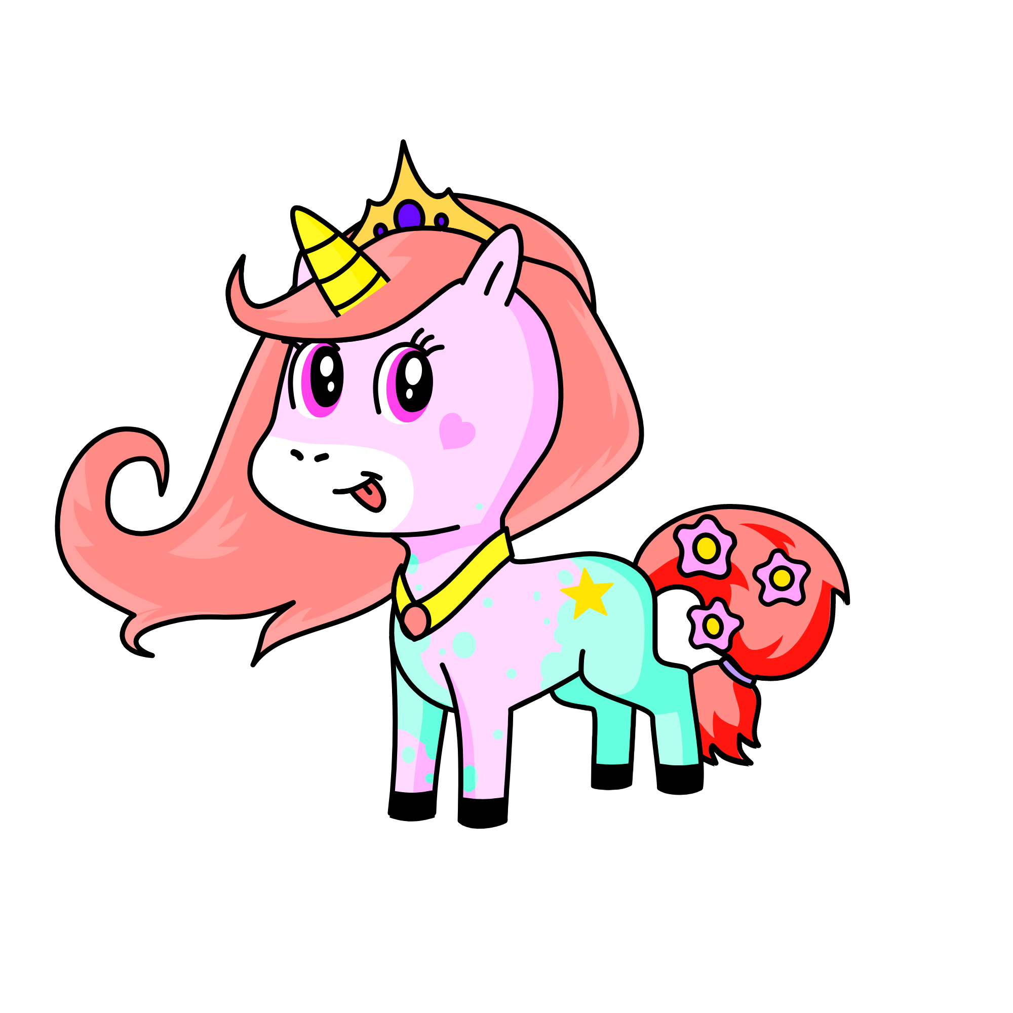 Queen Frosting, the unicorn