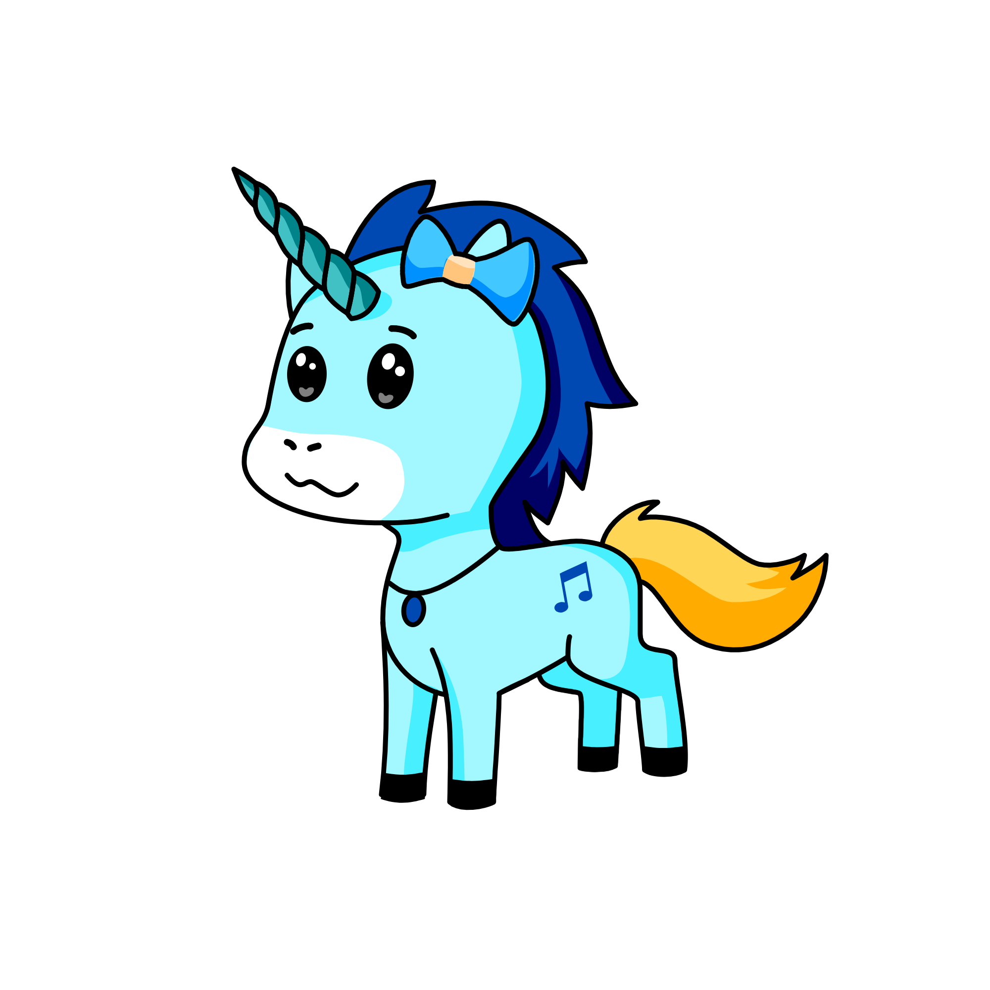 Meoldy, the unicorn