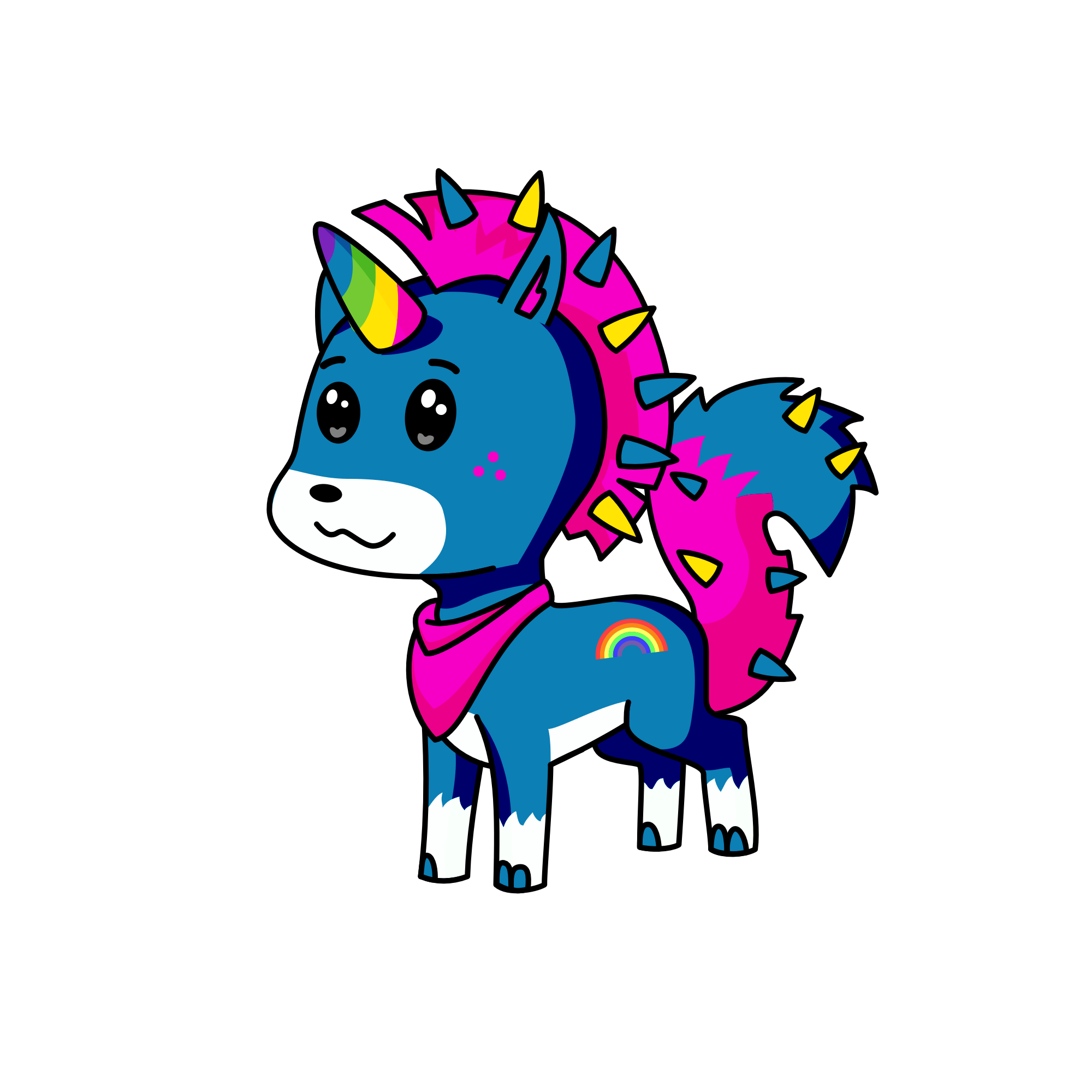 Rainbow Moon, the unicorn