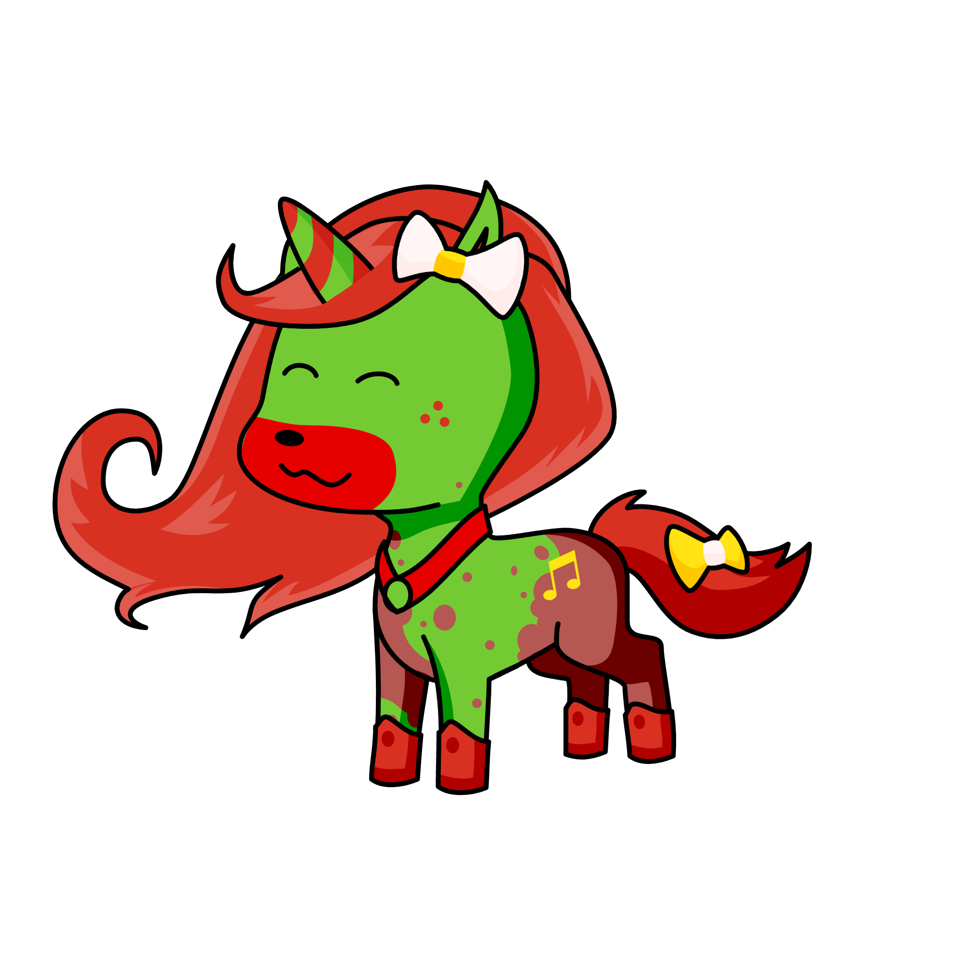mistletoe santa's little unicorn reindeer, the unicorn
