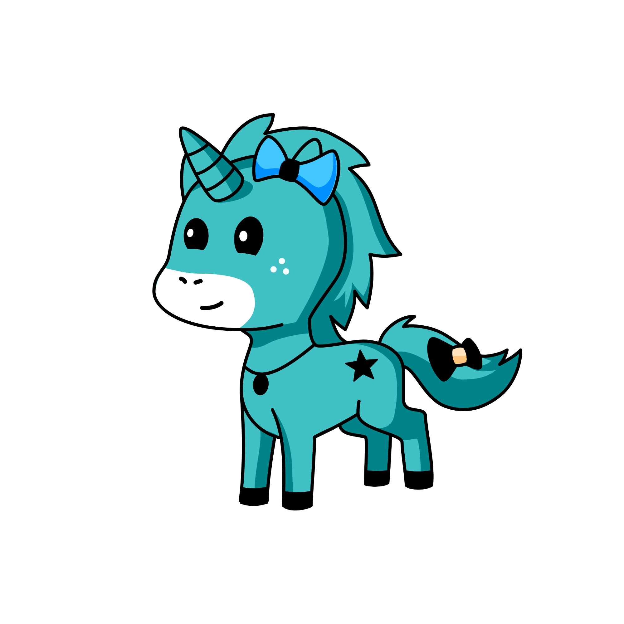 blue star, the unicorn