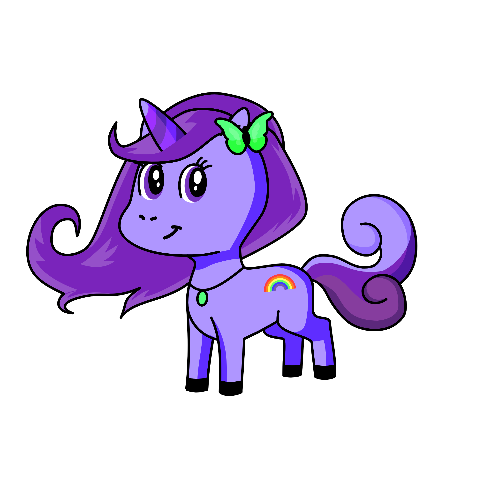 Lavender, the unicorn