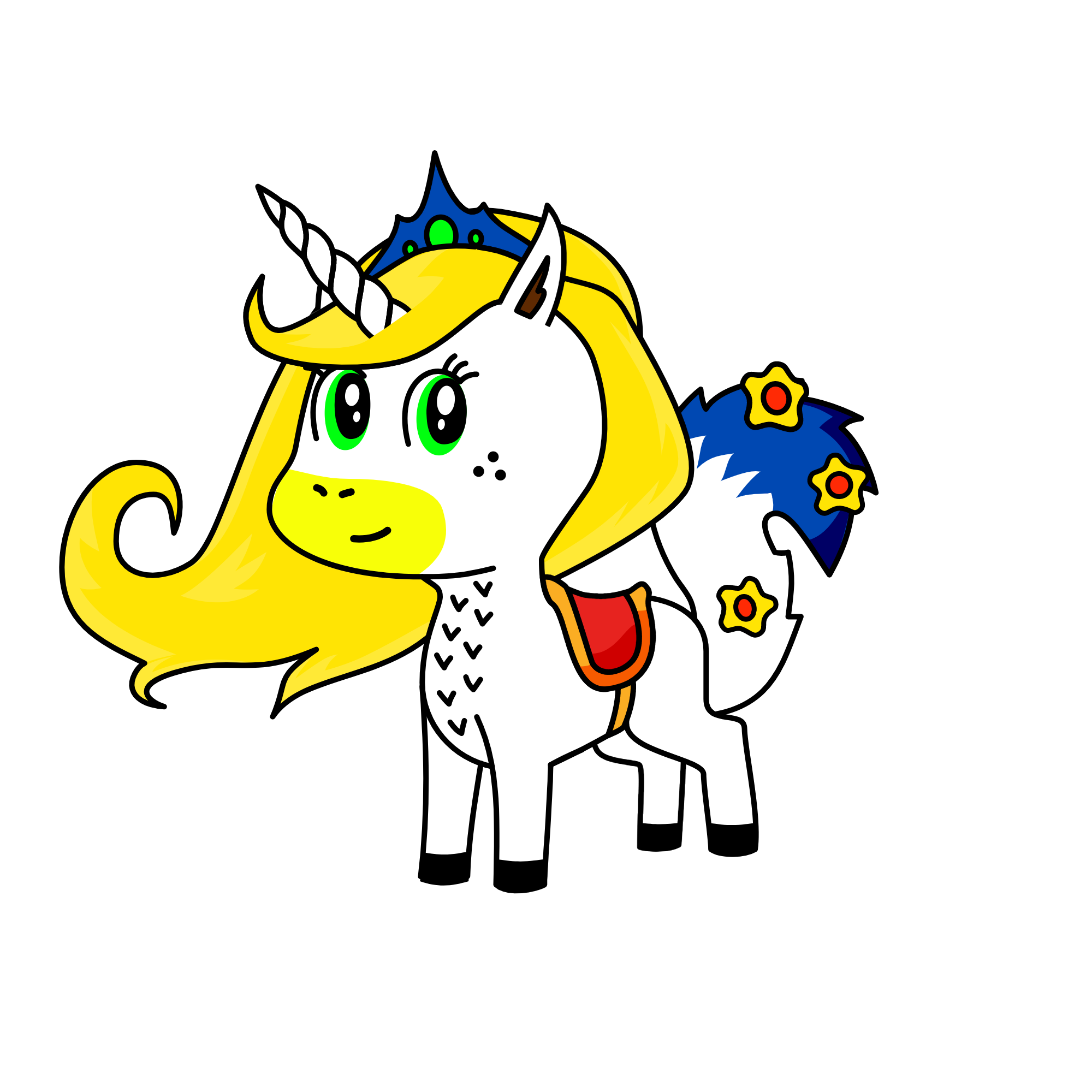 Christmas, the unicorn