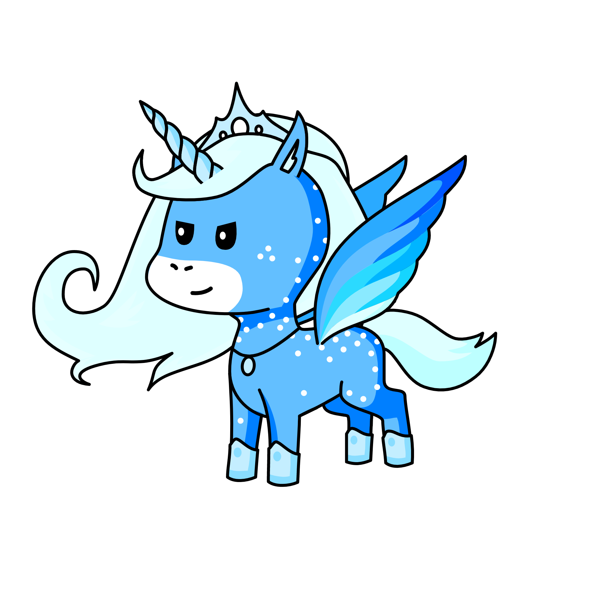 Snow, the unicorn