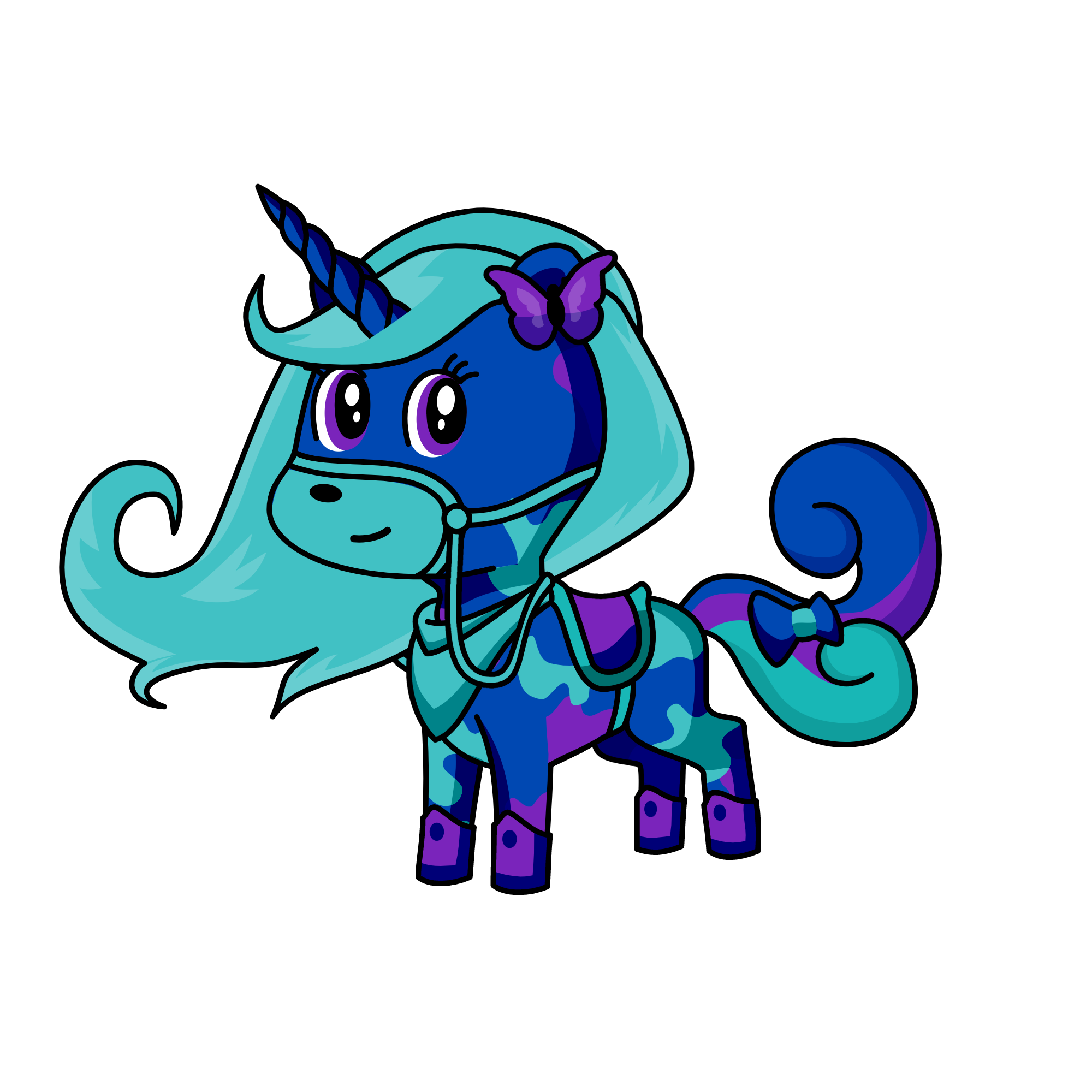 Dark Queen, the unicorn