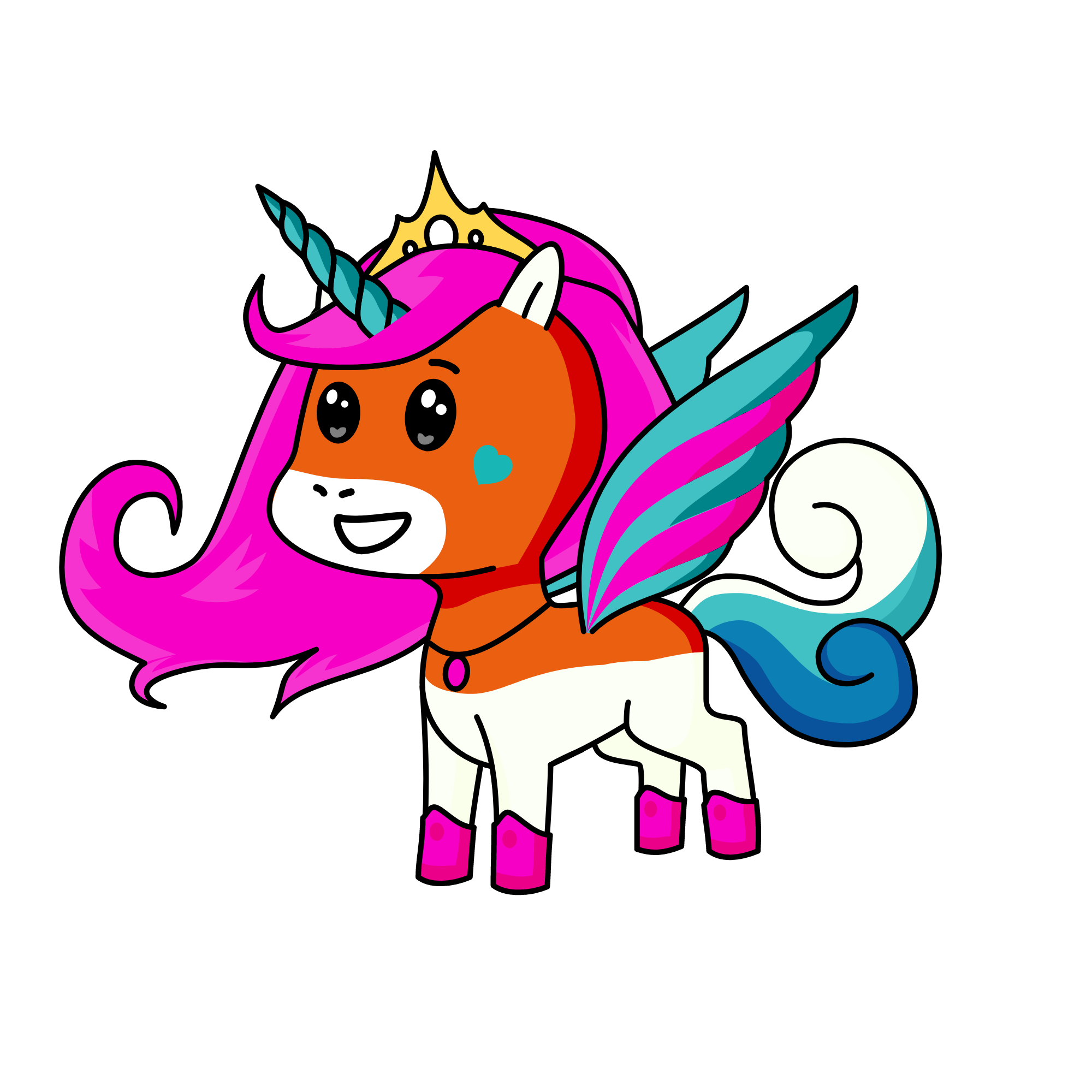 Princes Lila , the unicorn