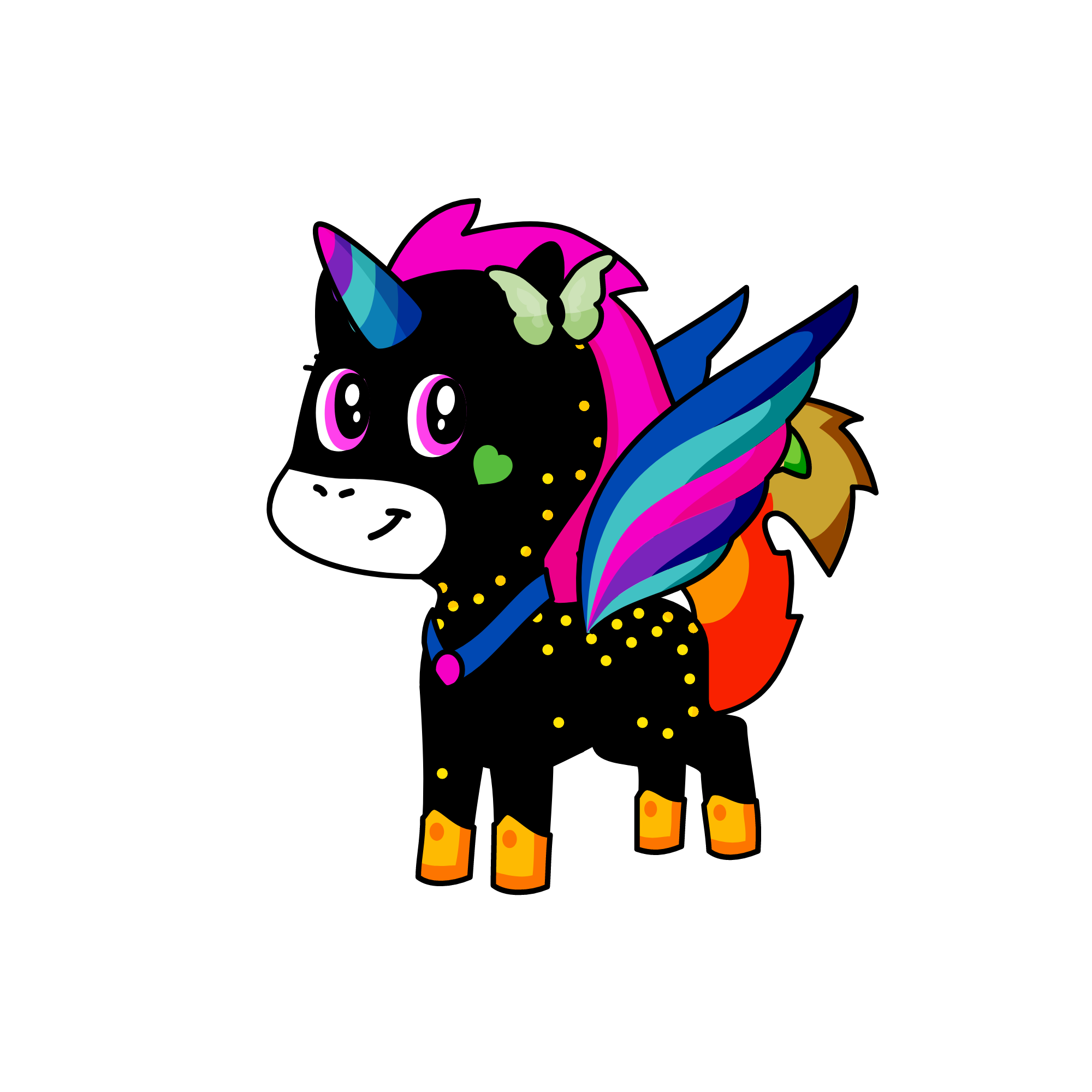 Blacky , the unicorn