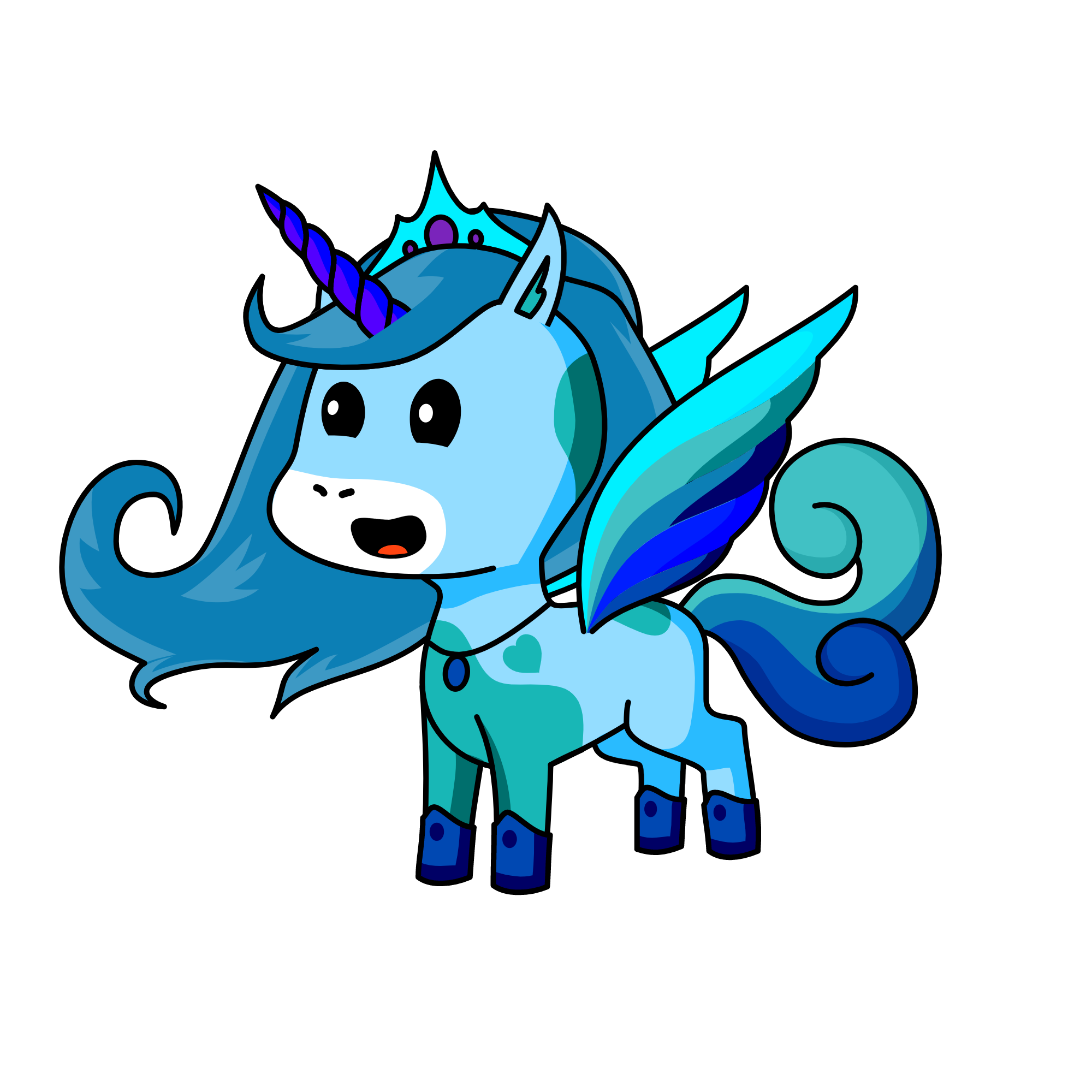 The Ice Princess, the unicorn
