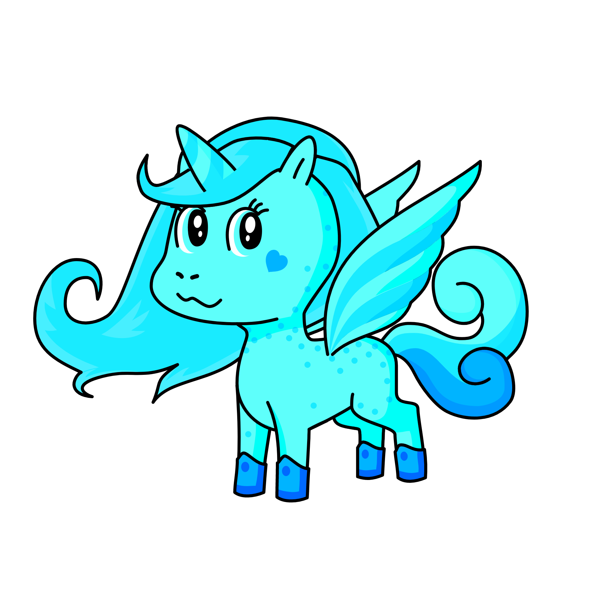 SNOWY, the unicorn