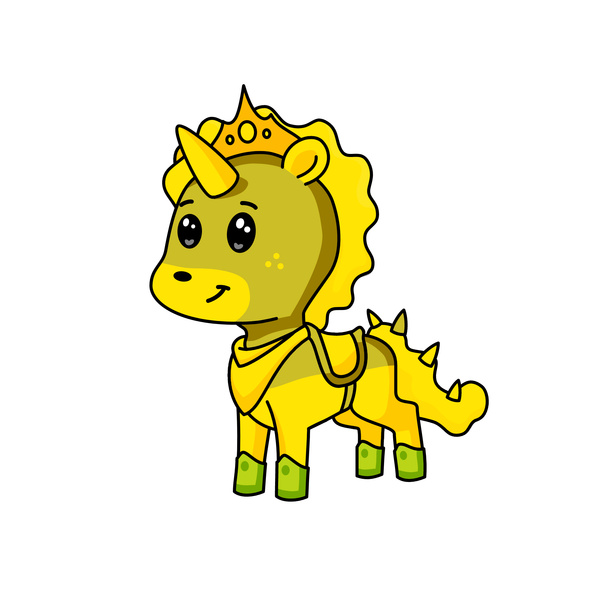 Yellow Saver, the unicorn