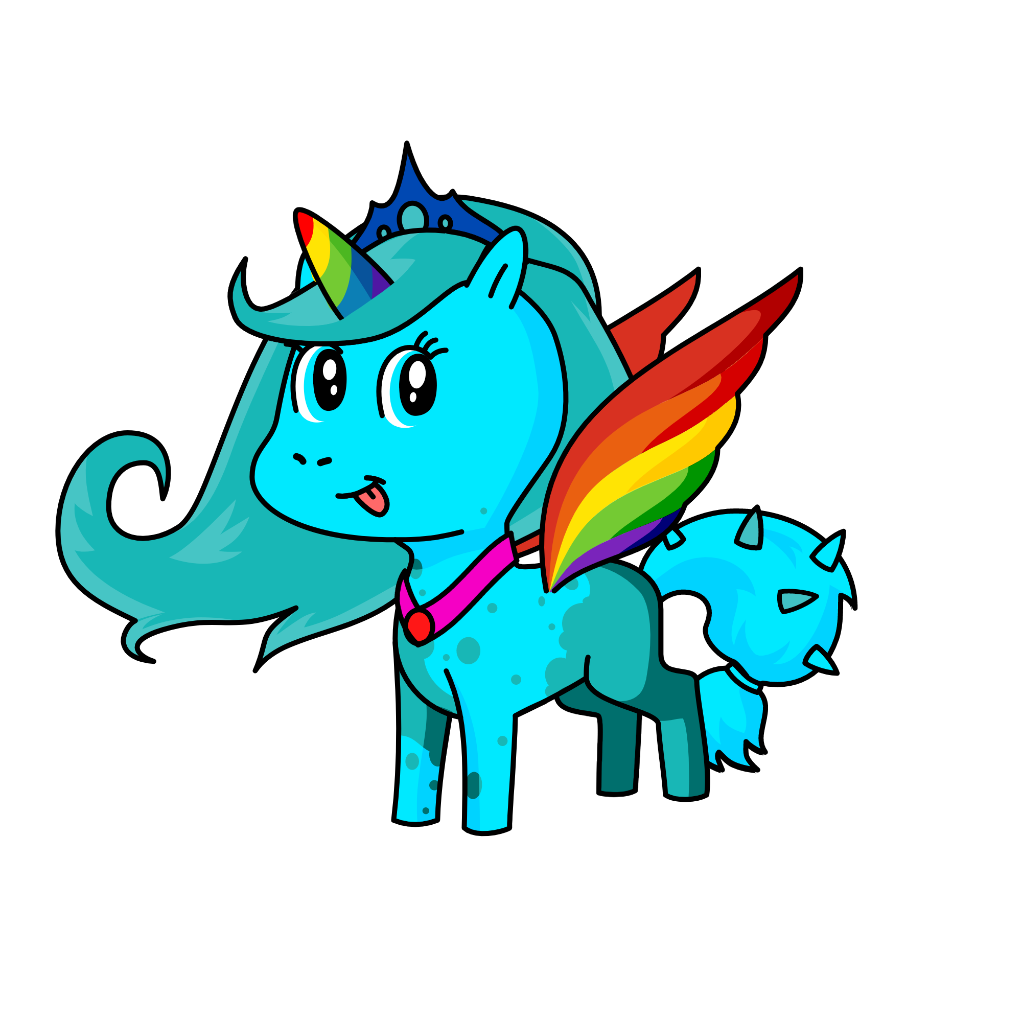 Rainbow Dash, the unicorn