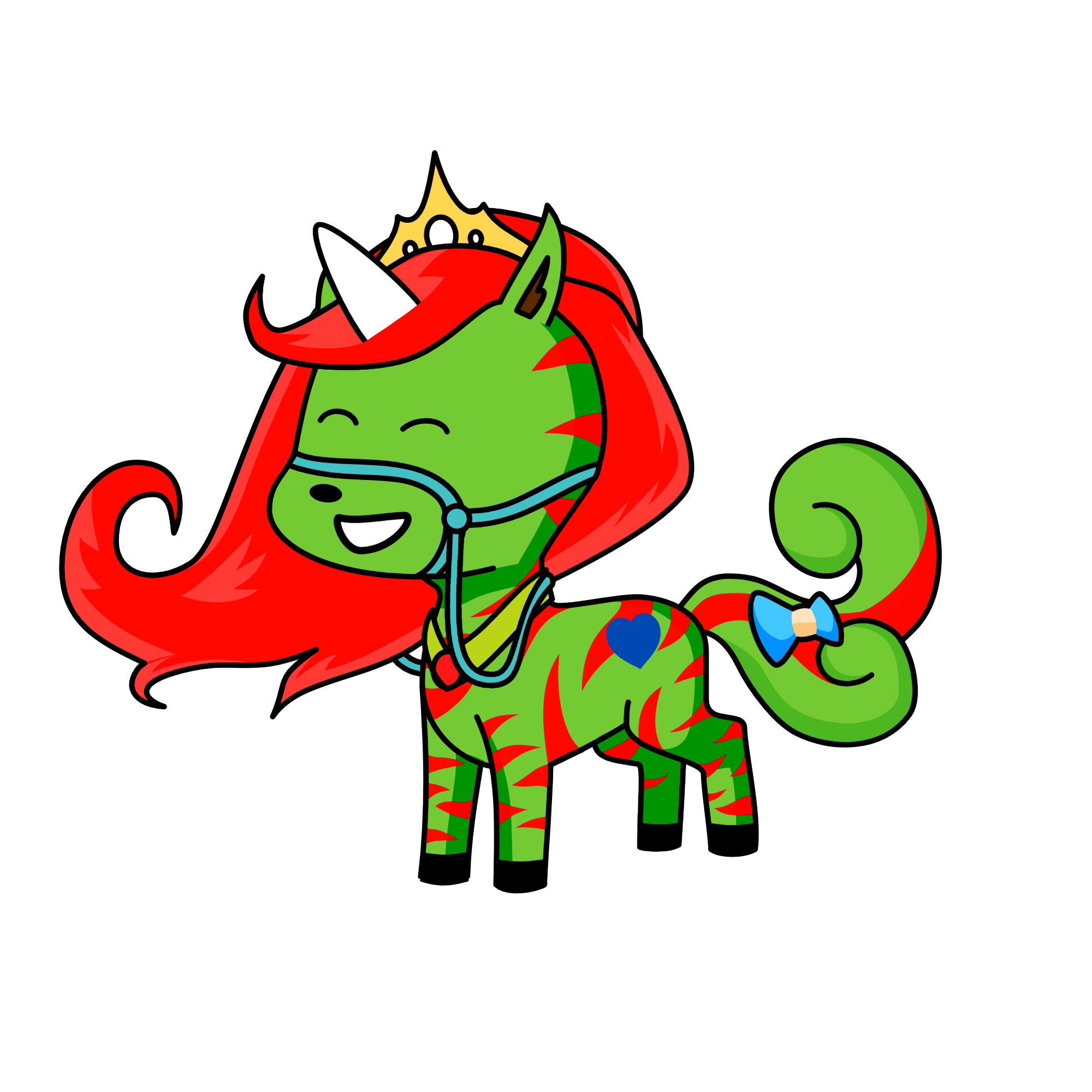 Christmas, the unicorn