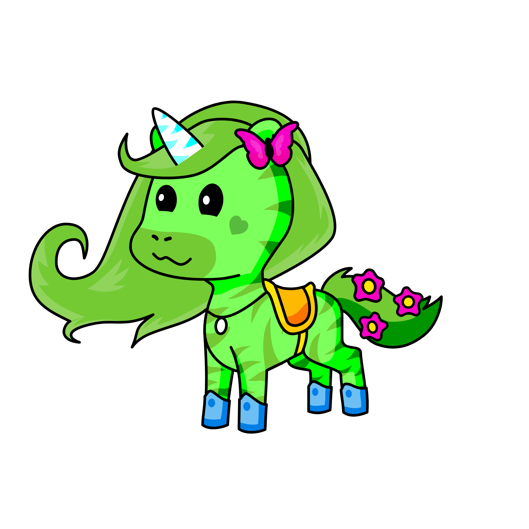 greeny, the unicorn