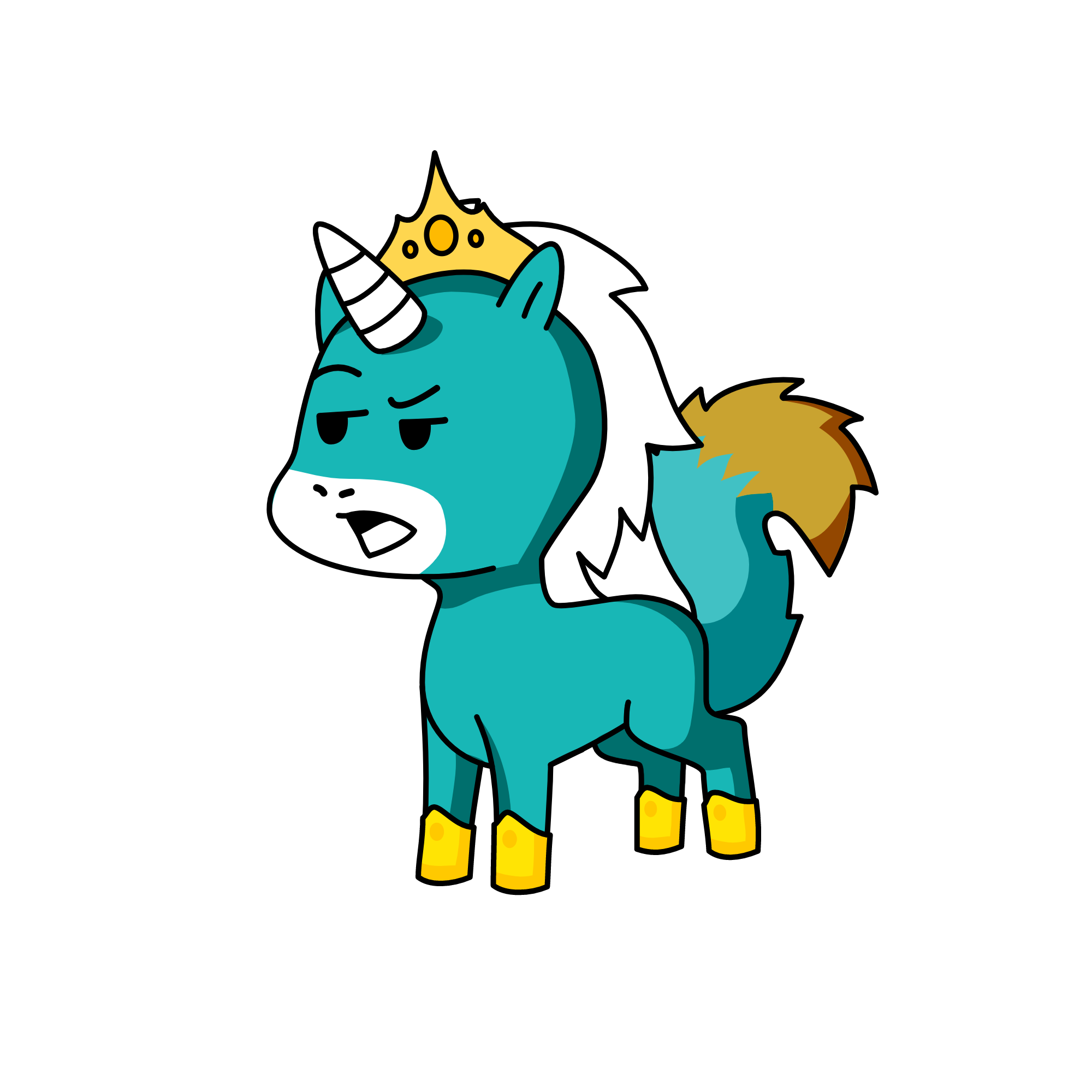 king, the unicorn