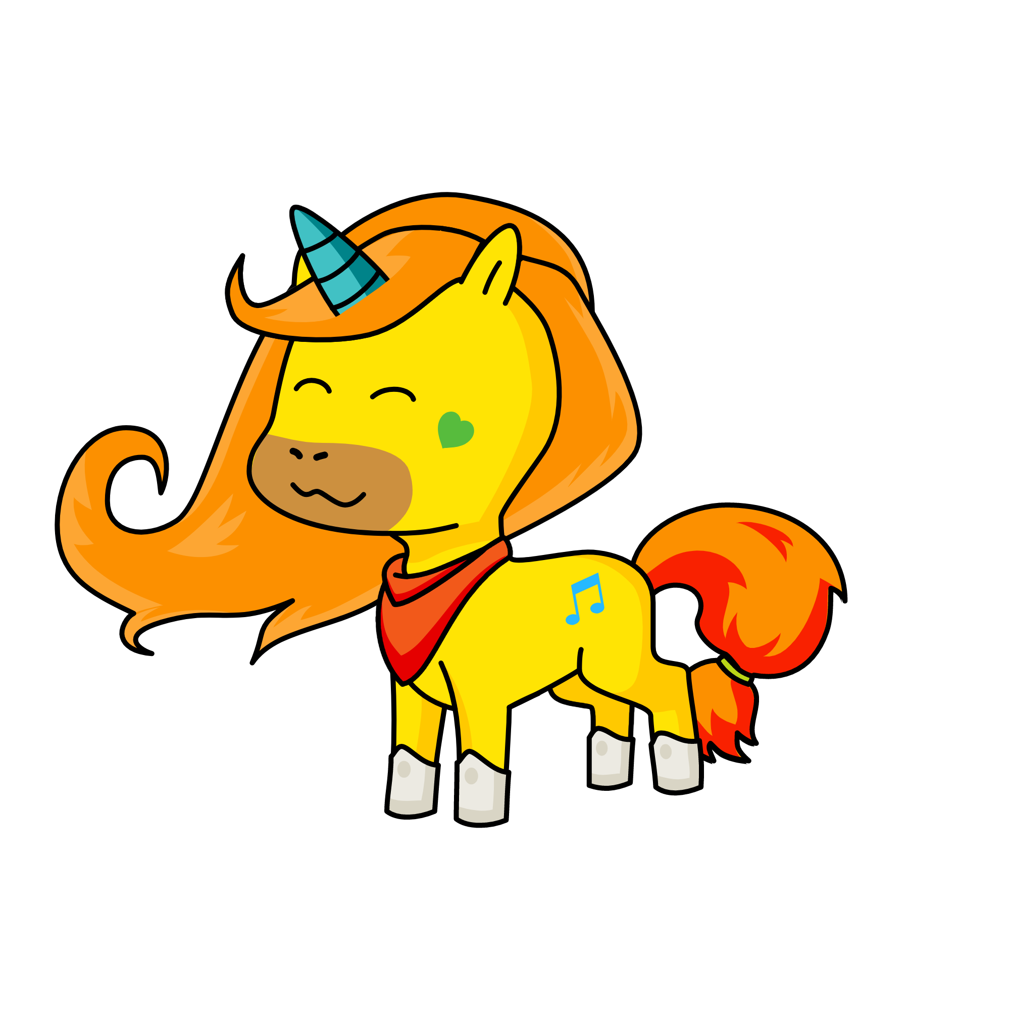 Mela, the unicorn