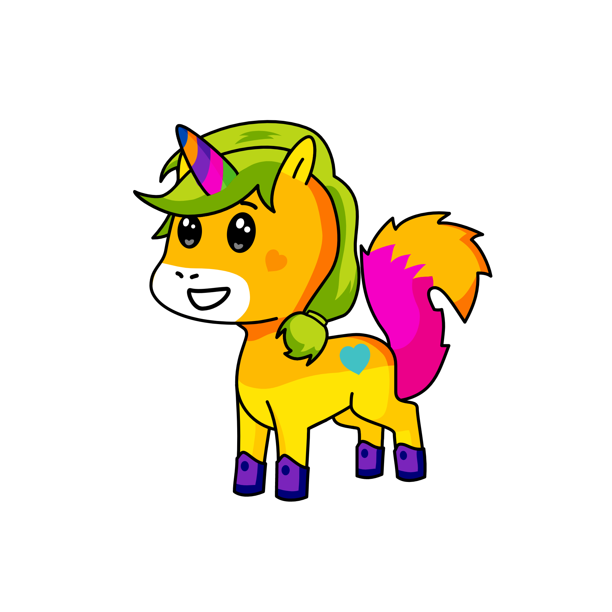 rainbowcer, the unicorn
