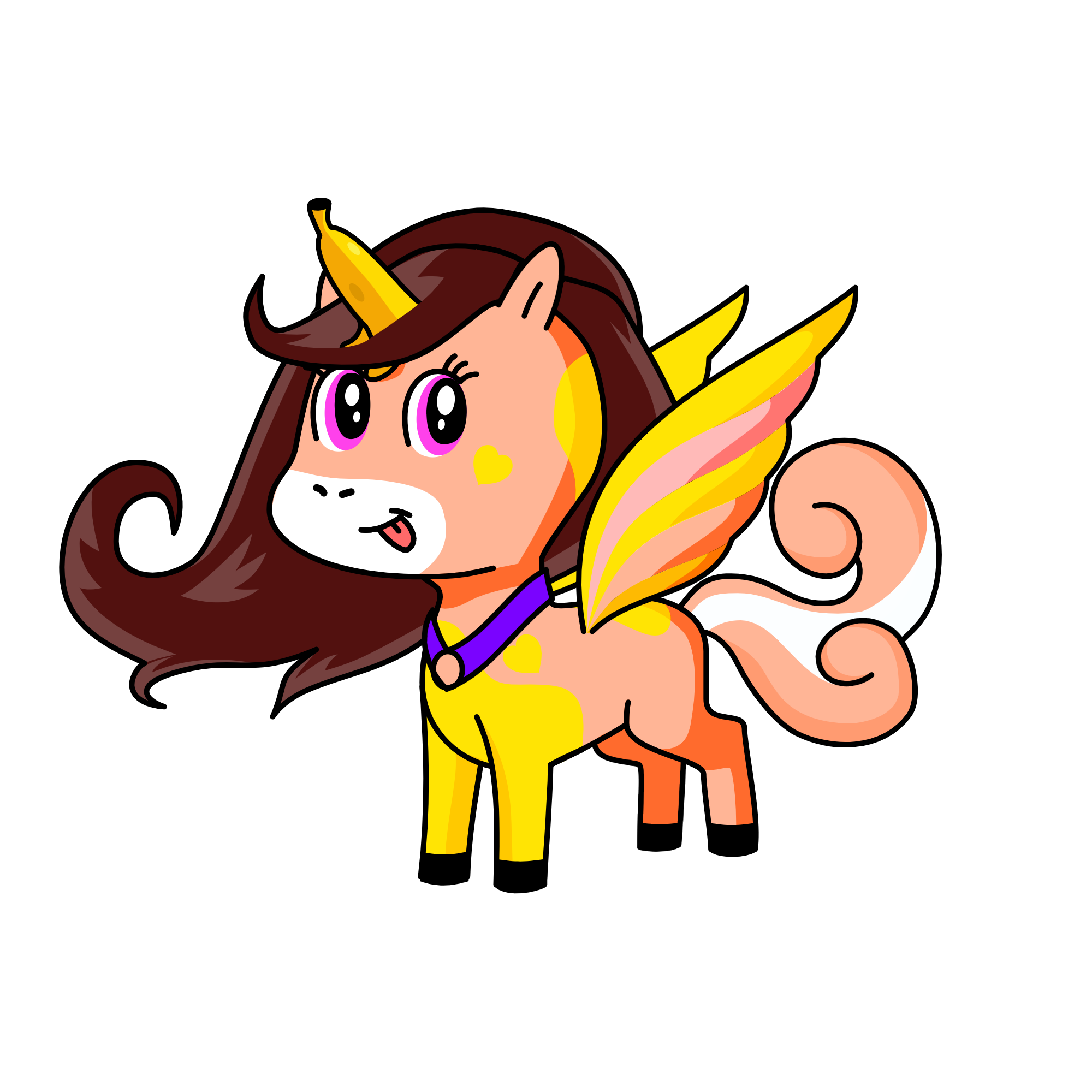 Flying Banana, the unicorn