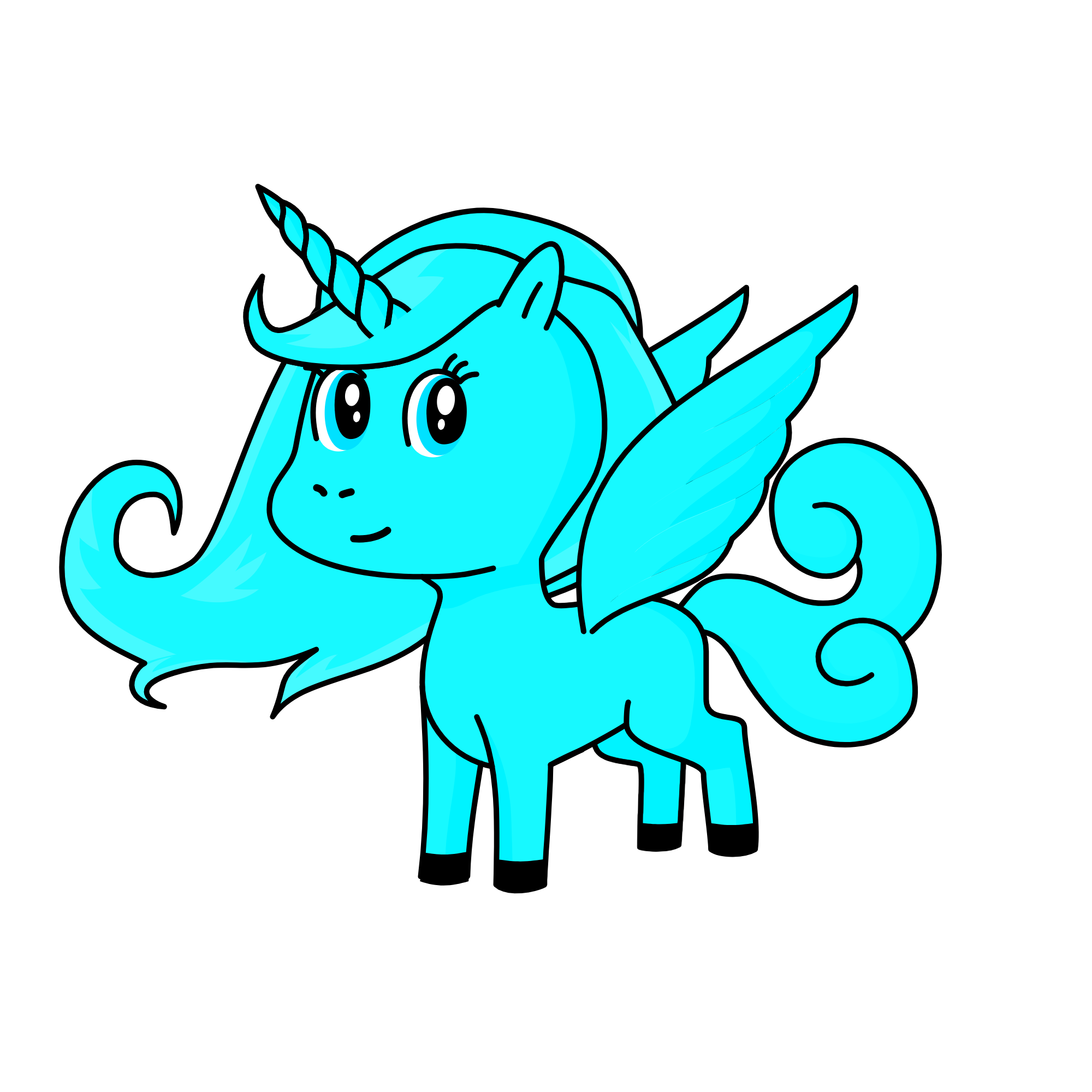 Torquoise, the unicorn