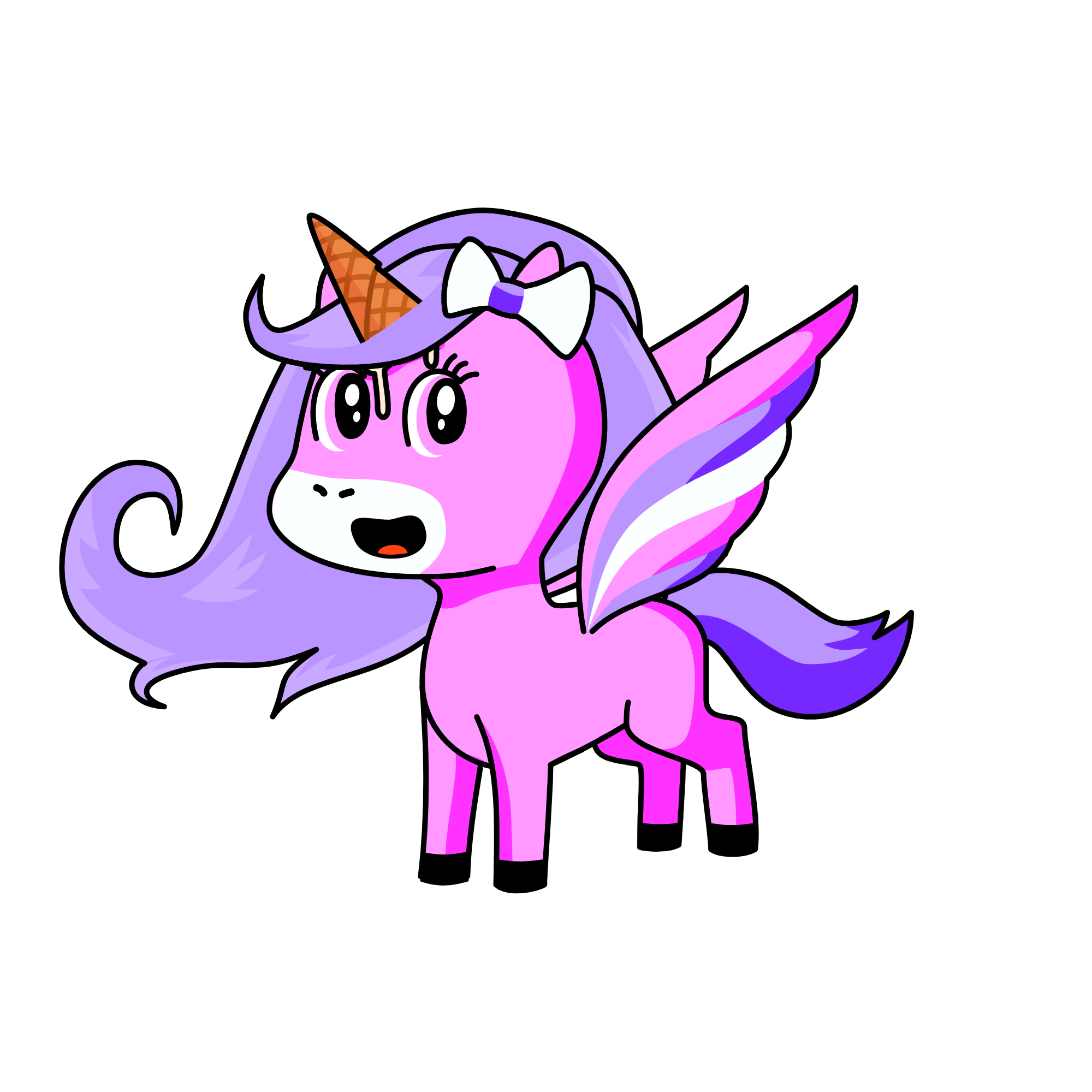 cotten candy ice cream, the unicorn