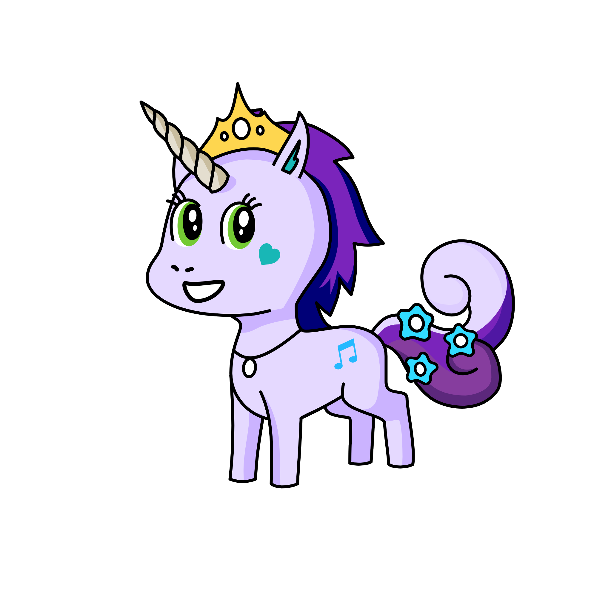 Winter, the unicorn