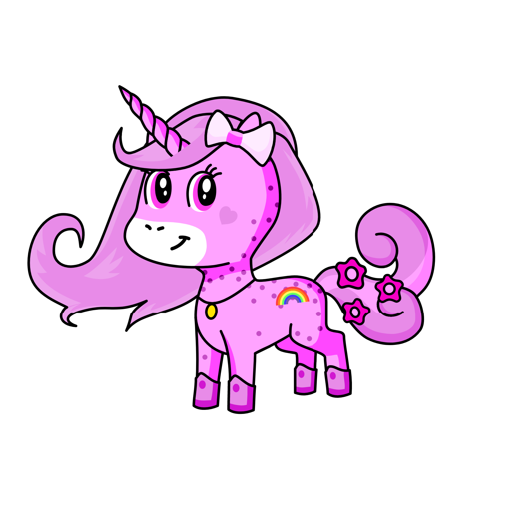 pink queen, the unicorn