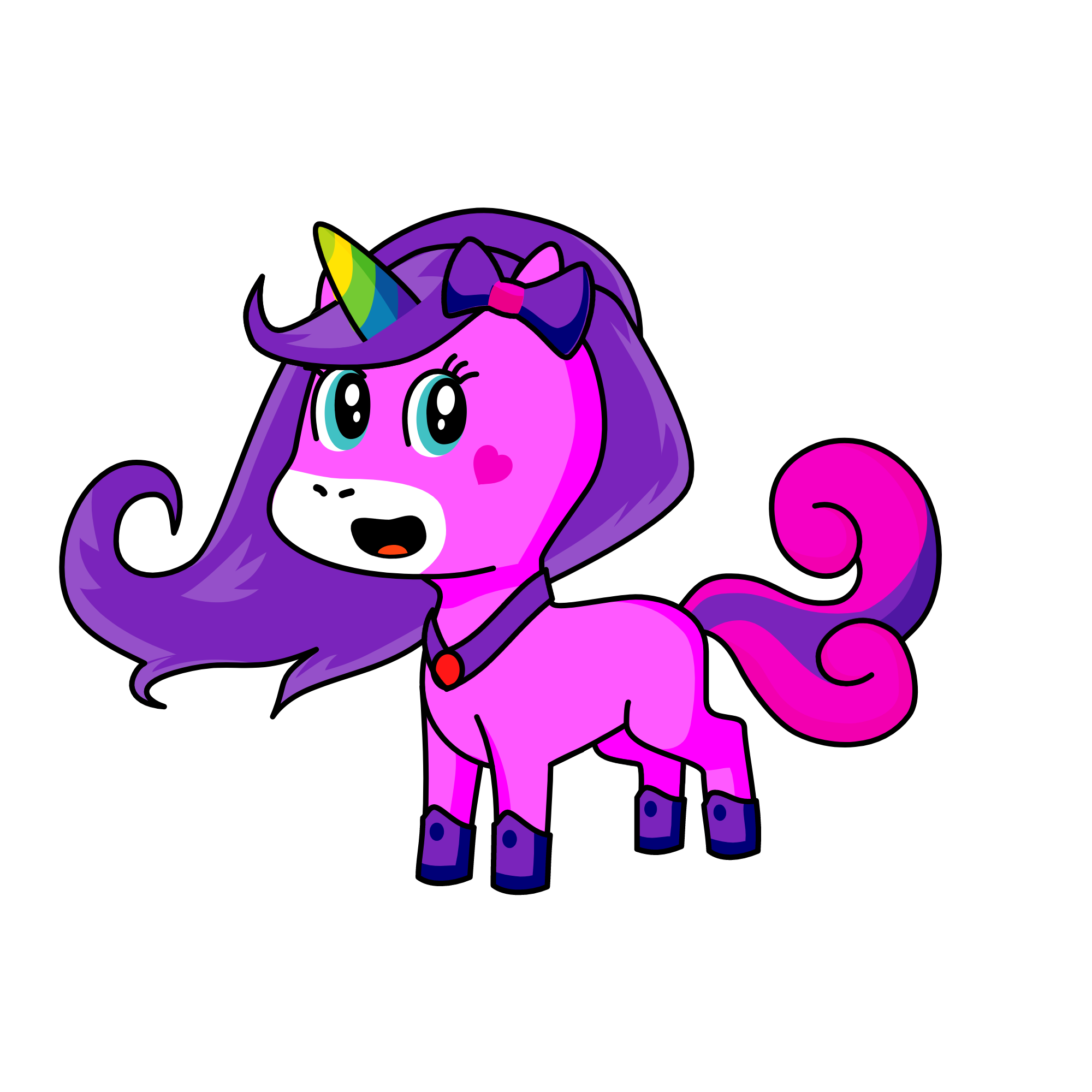 pink, the unicorn
