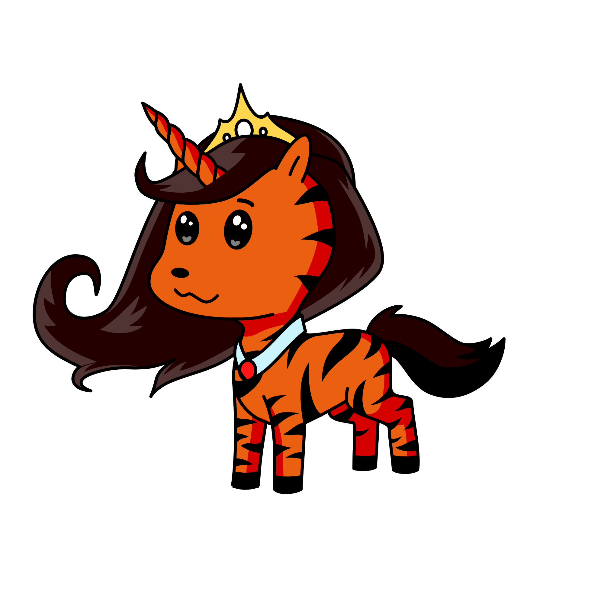 Princess Tigerella, the unicorn