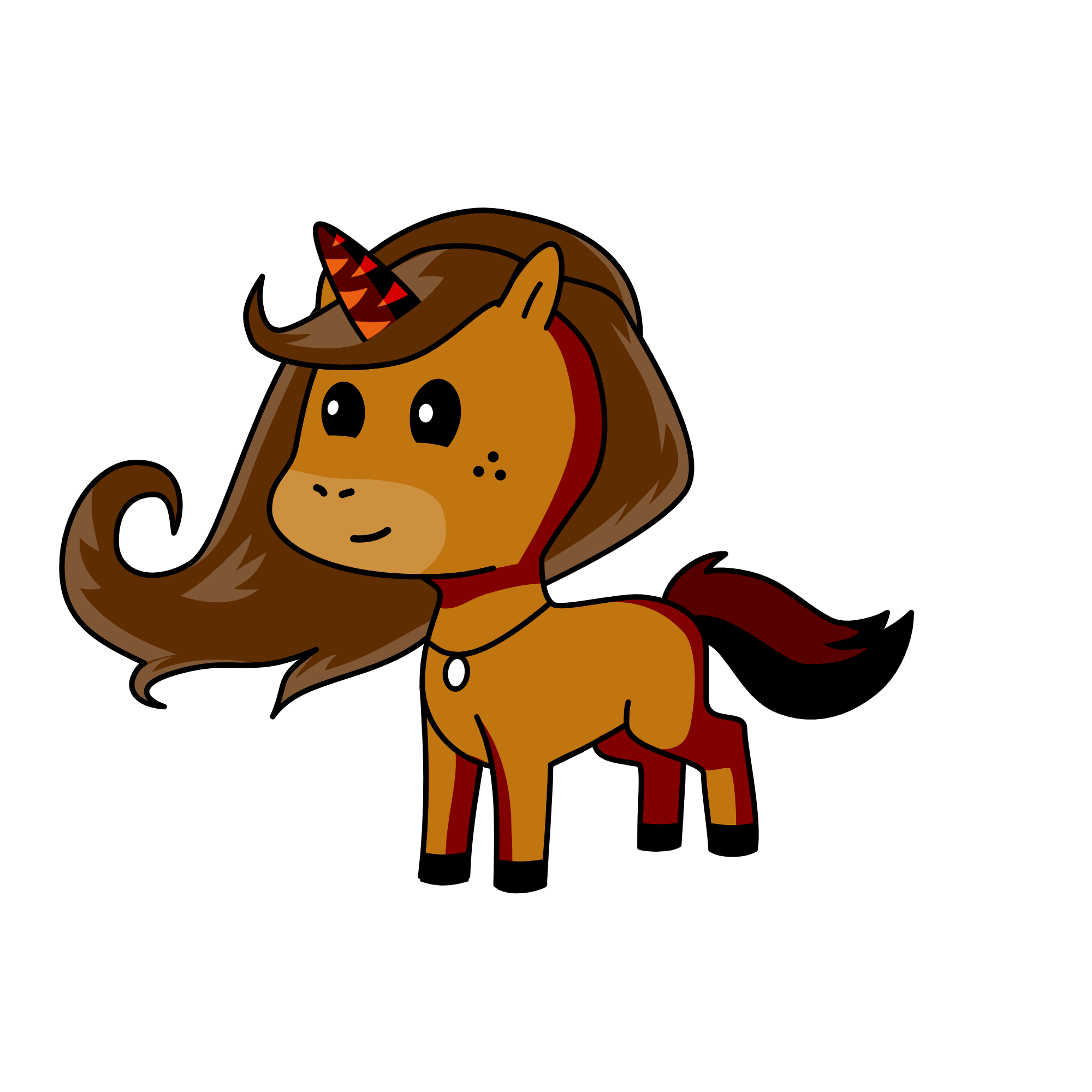 Brownie, the unicorn