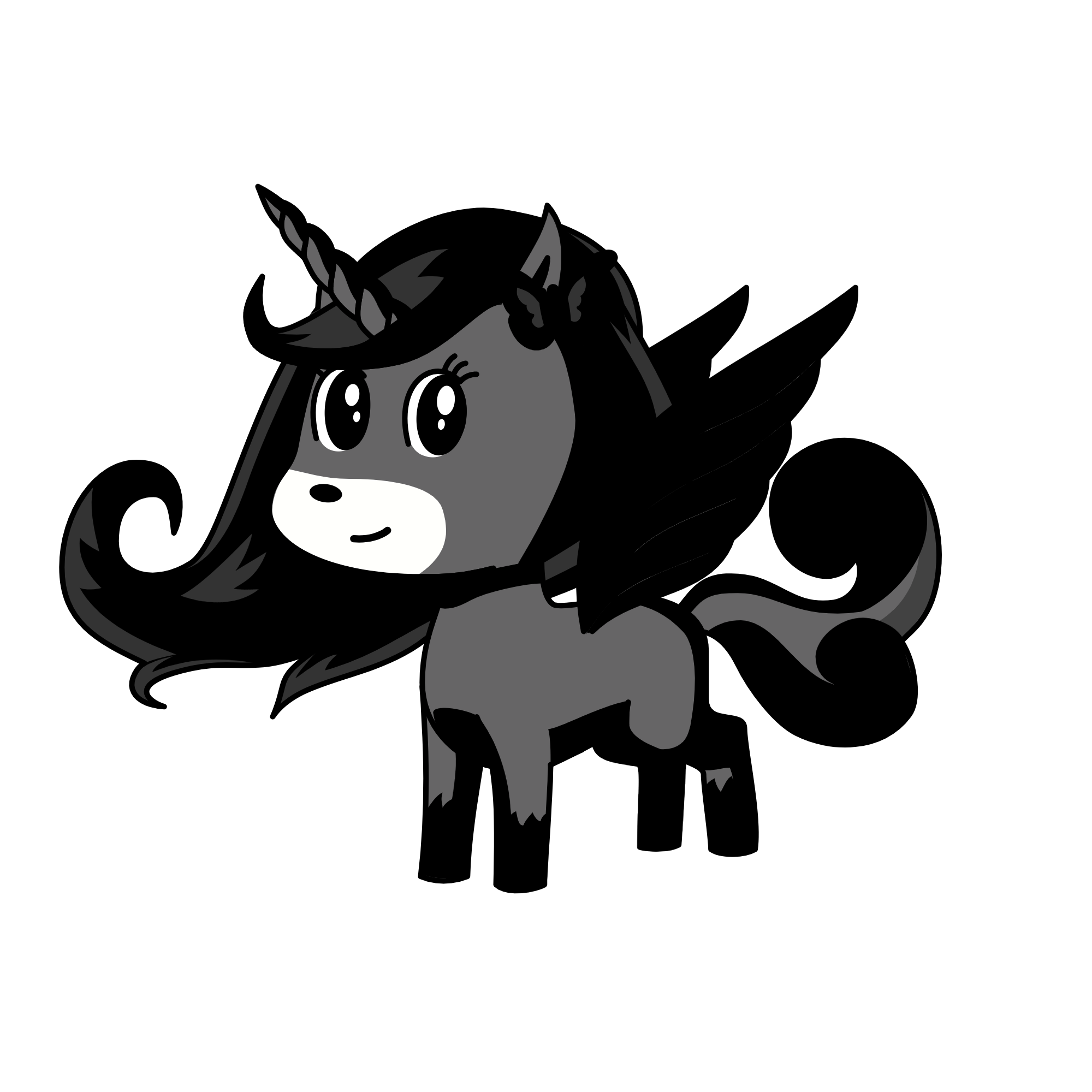 Shadowy, the unicorn