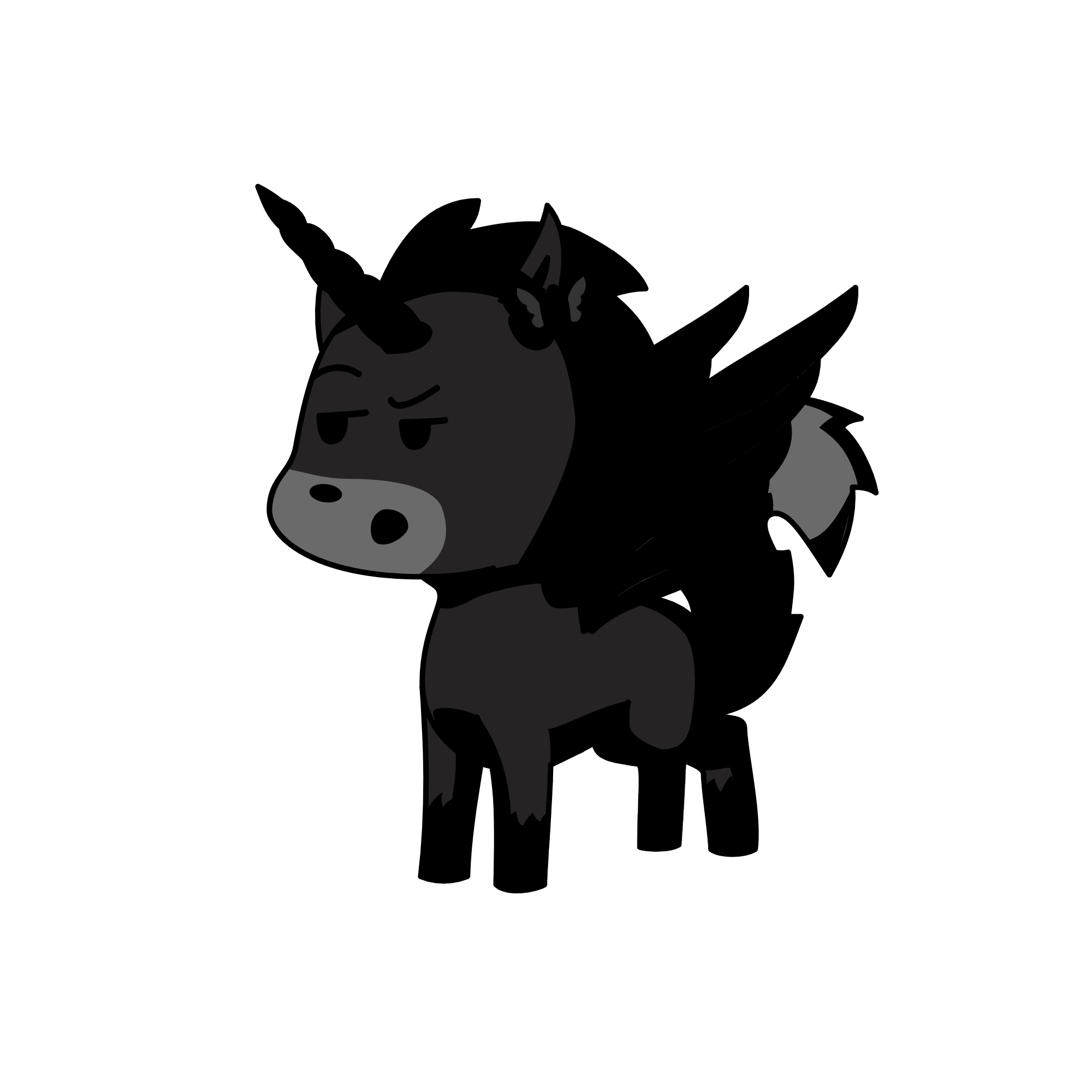 Shadow, the unicorn