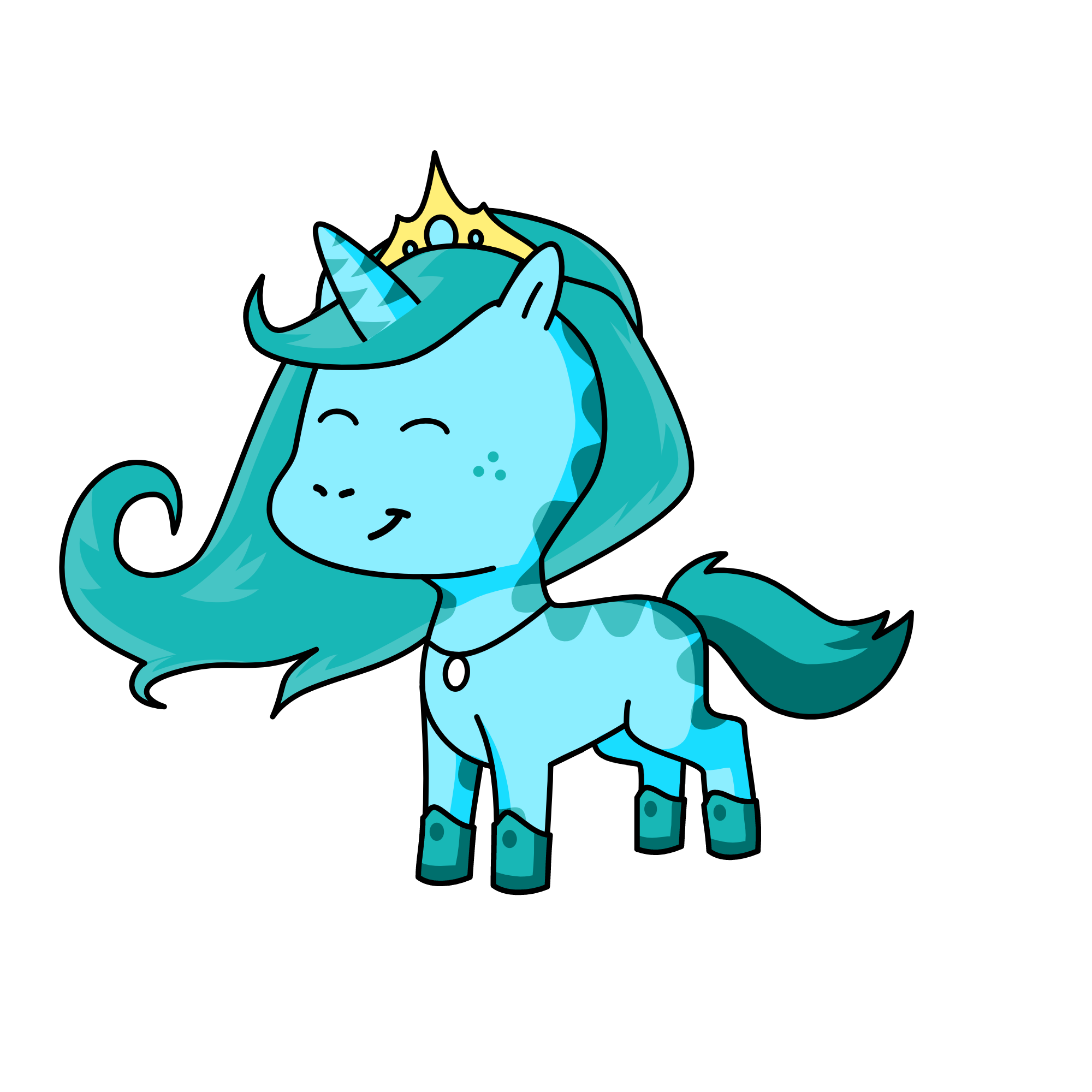 Queen Ocean, the unicorn