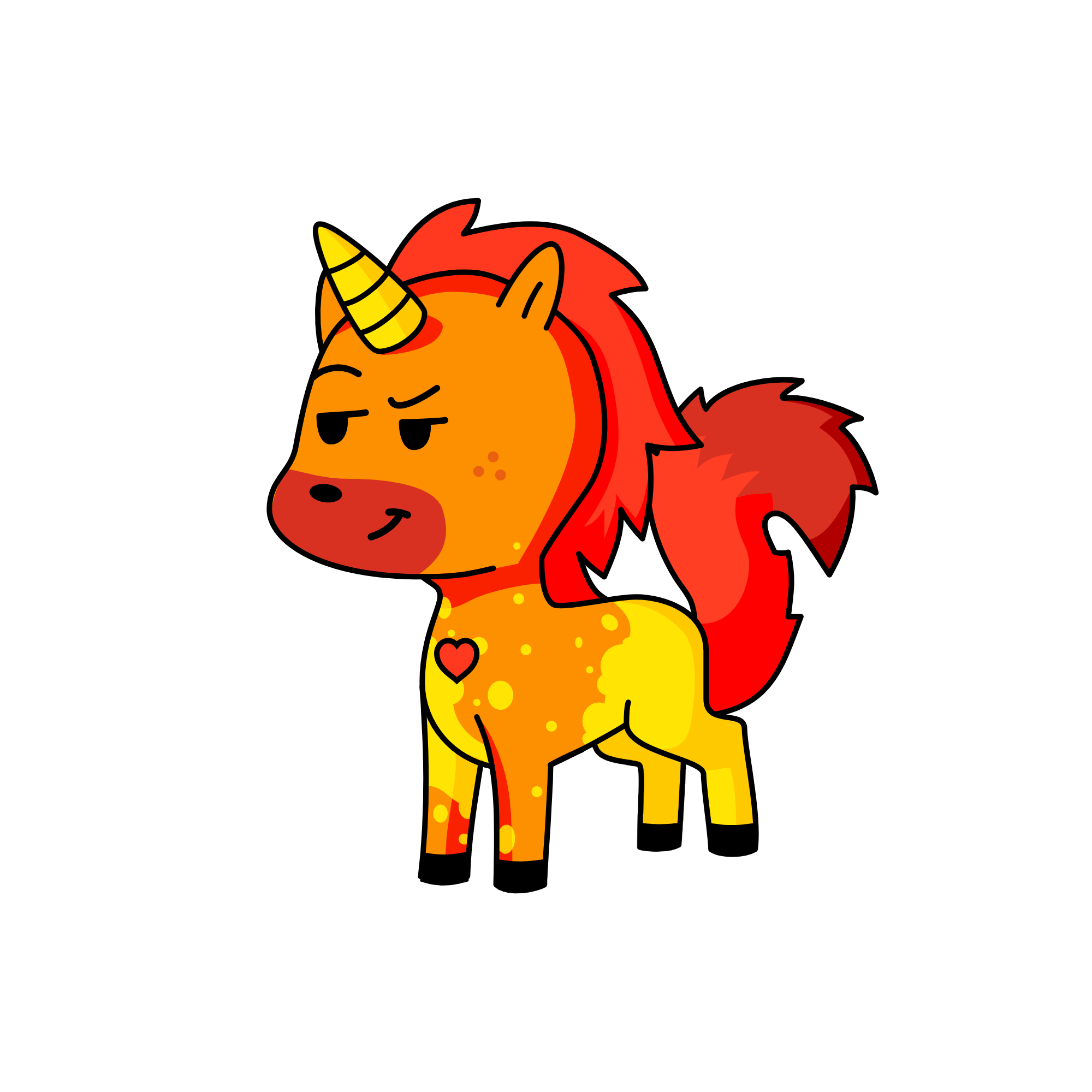 Amber, the unicorn