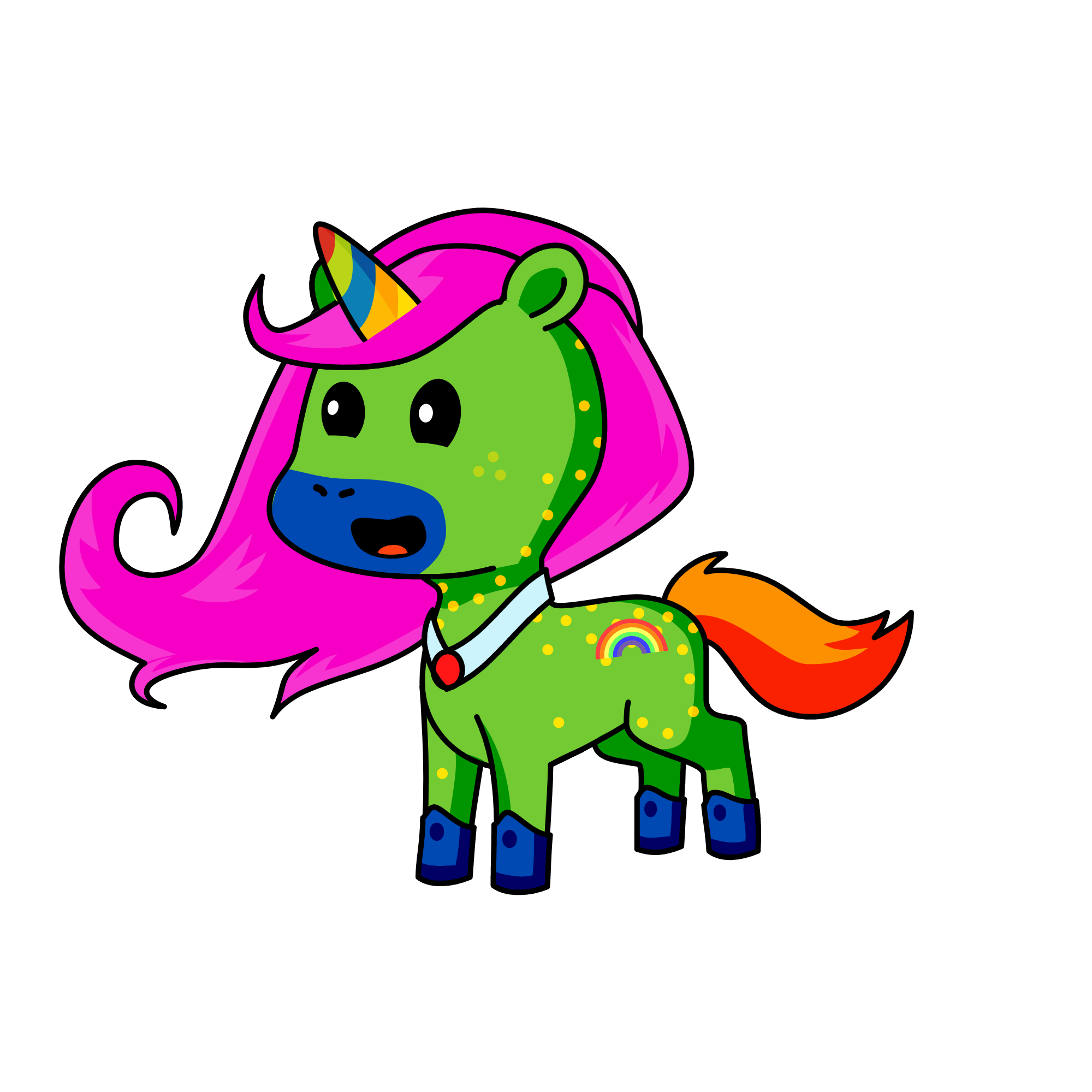 rainbow, the unicorn