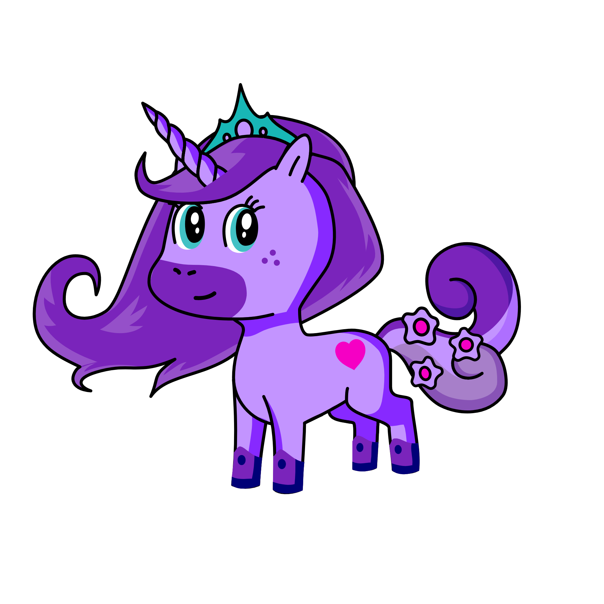 Moonlight, the unicorn
