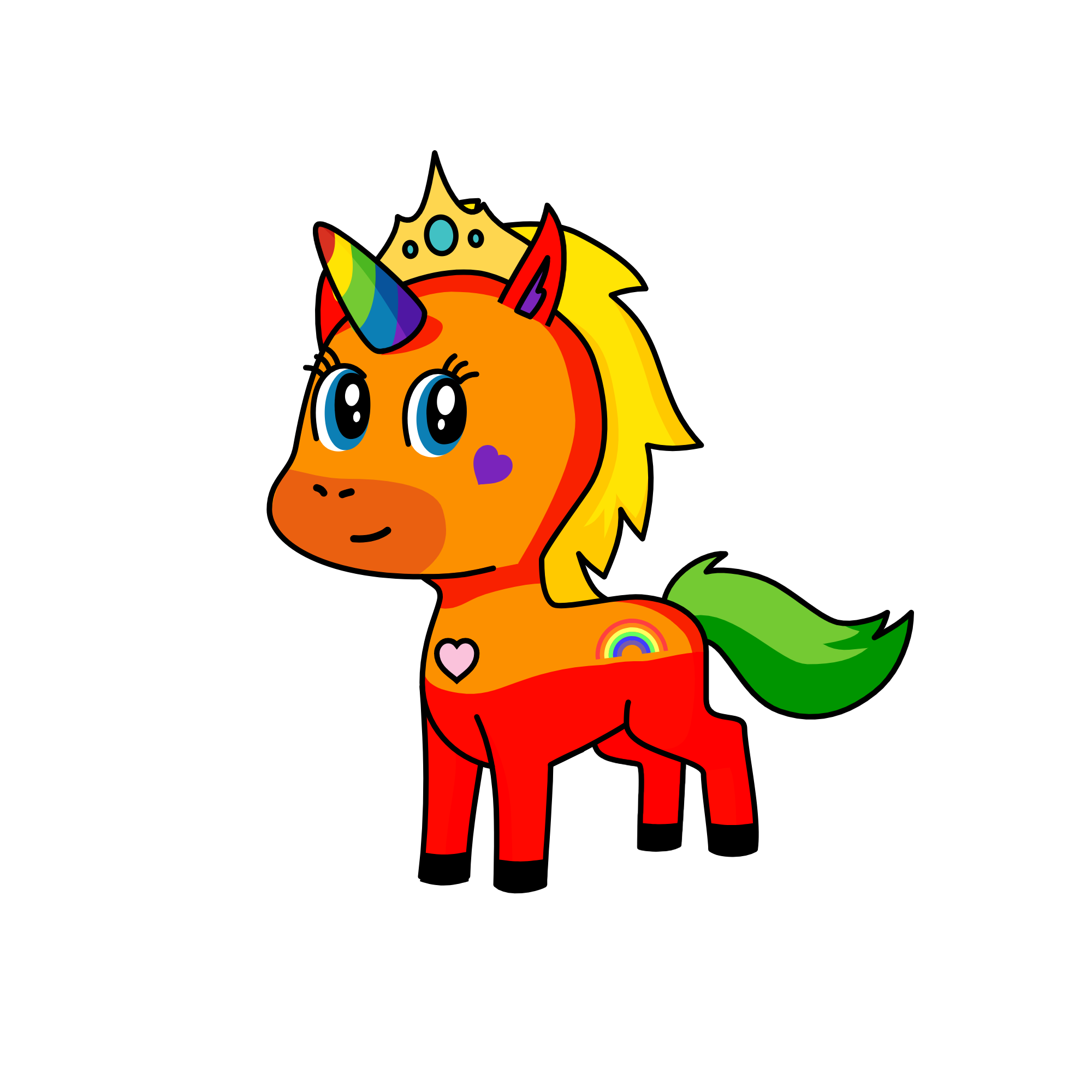 LGBTQ+ improvised ;p, the unicorn