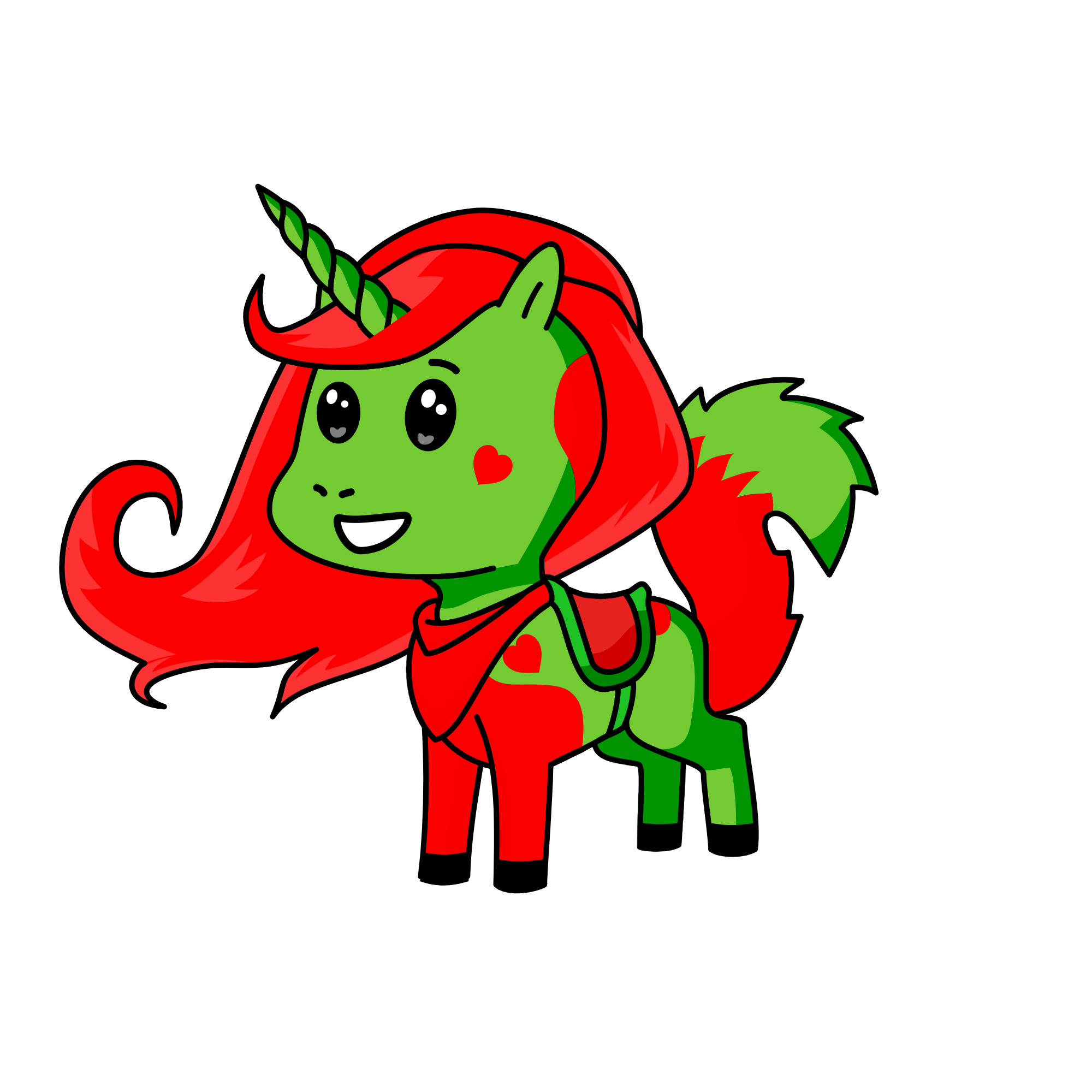 CHRISTMAS UNICORN!!!, the unicorn