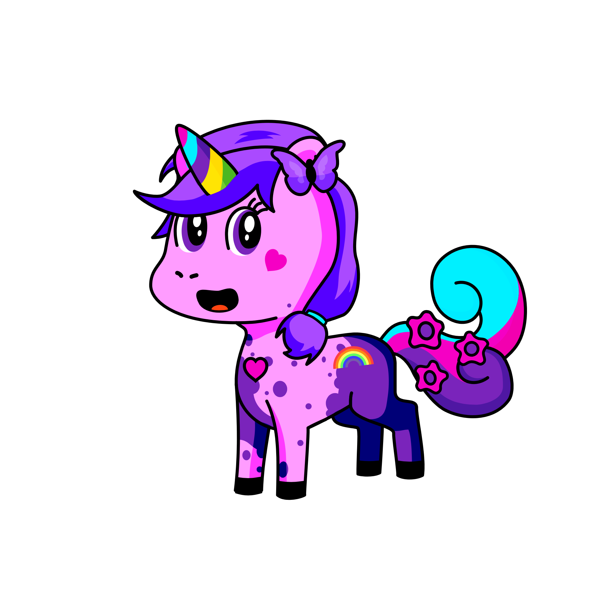 Sparkles, the unicorn