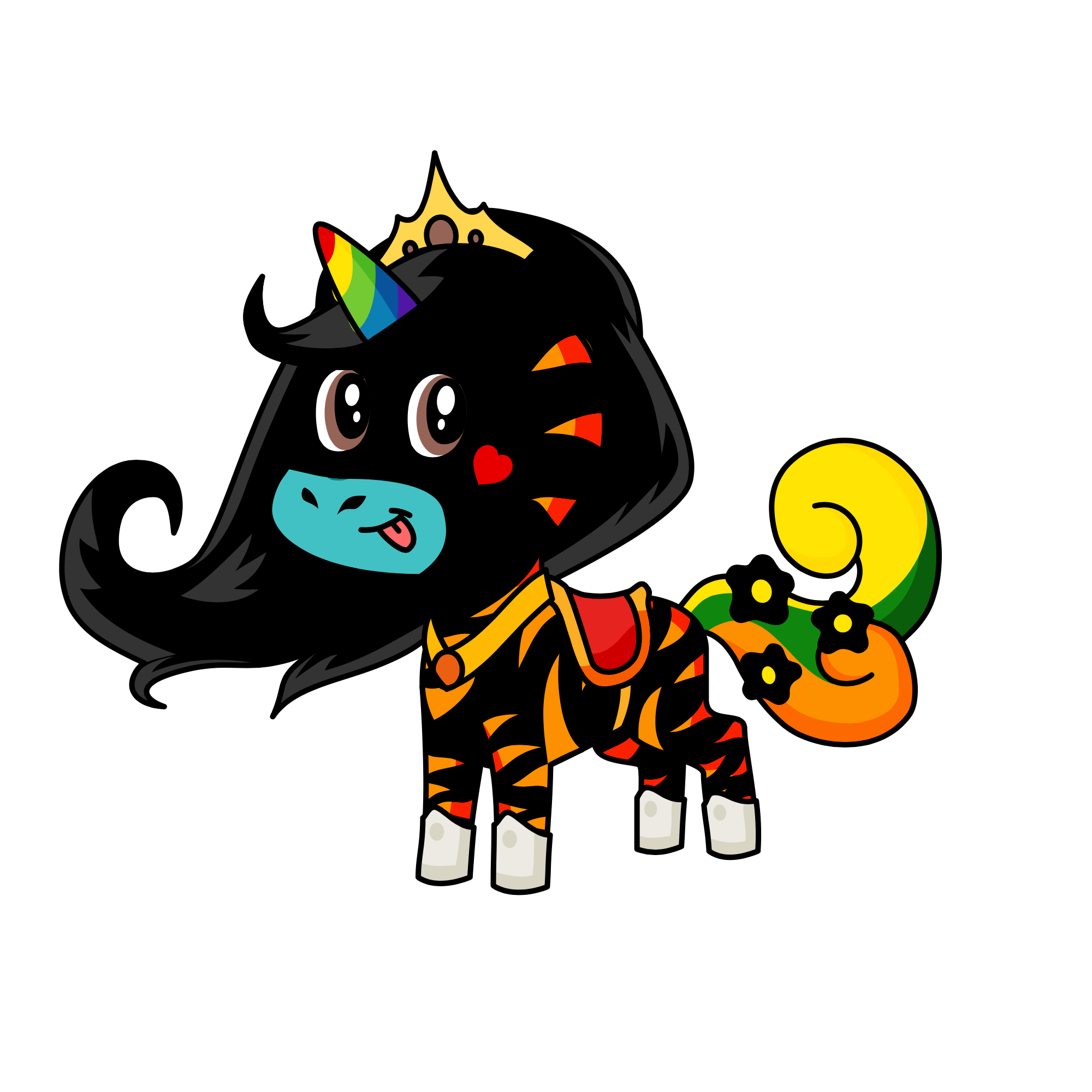 Sneaky, the unicorn