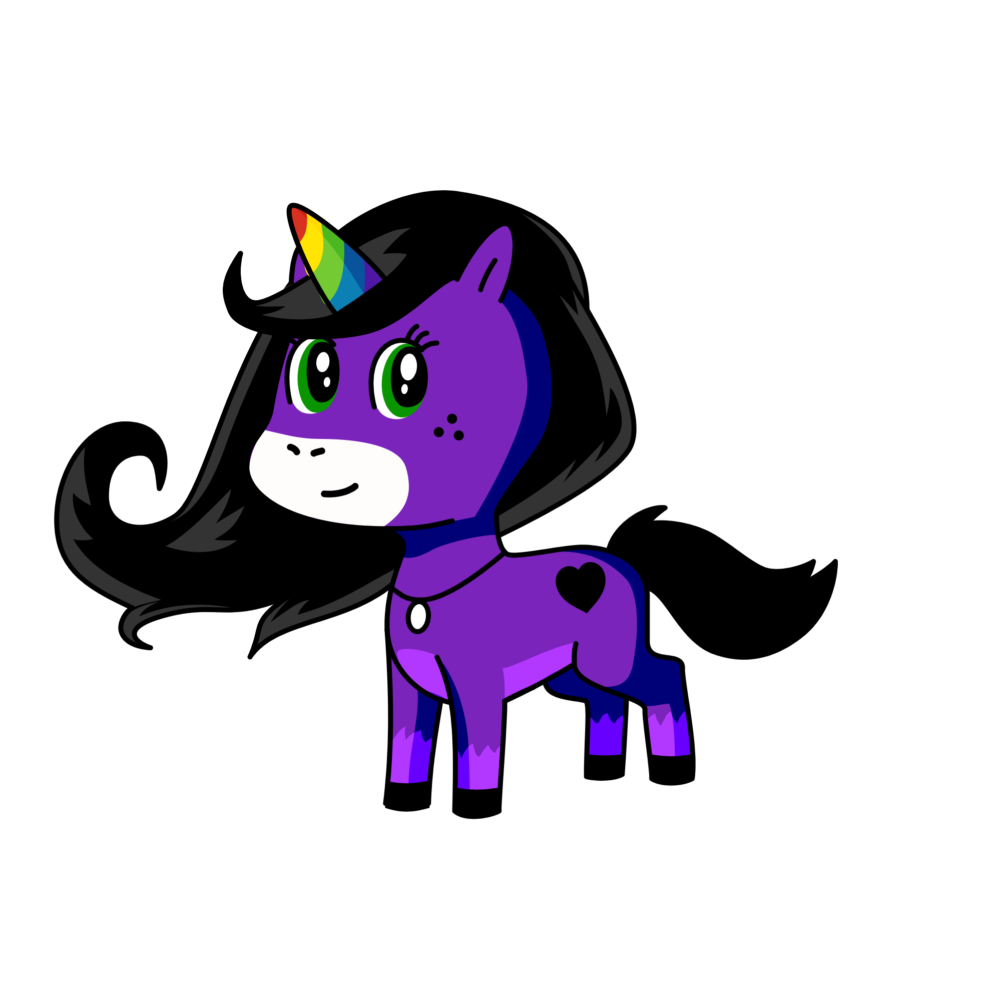 Midnight, the unicorn