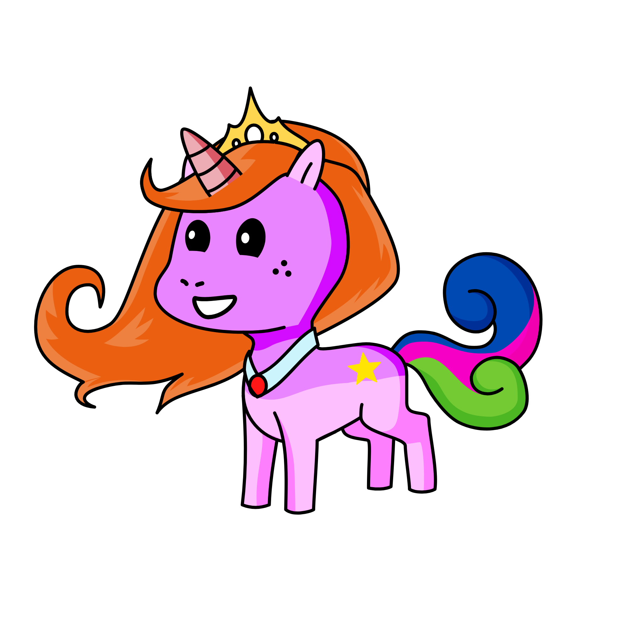 PRINCESS OF ALL THE YOUNINCORNS , the unicorn