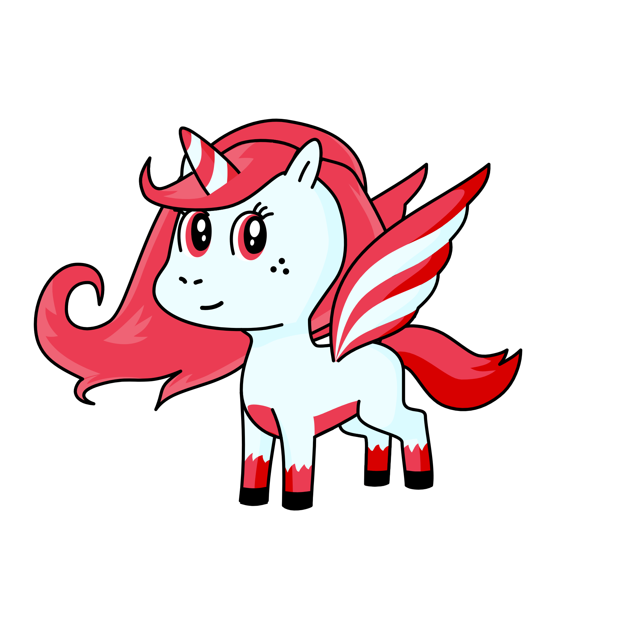candy cane, the unicorn