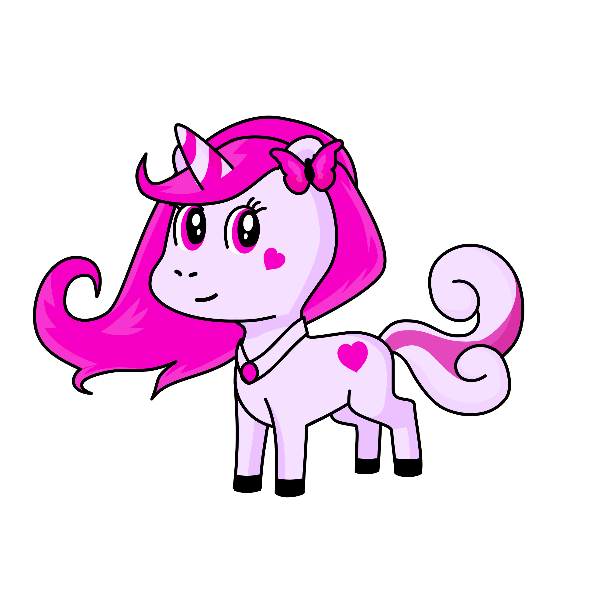 Blueberry , the unicorn
