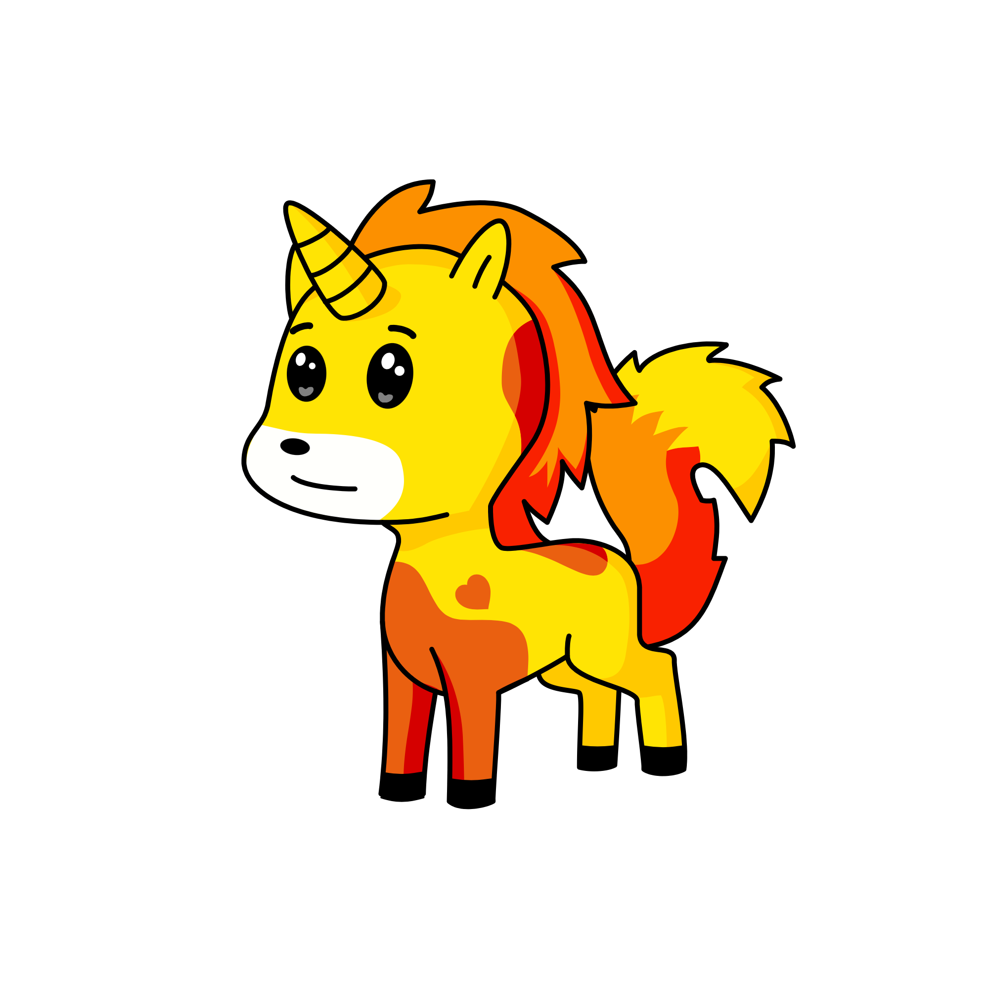 🔥, the unicorn