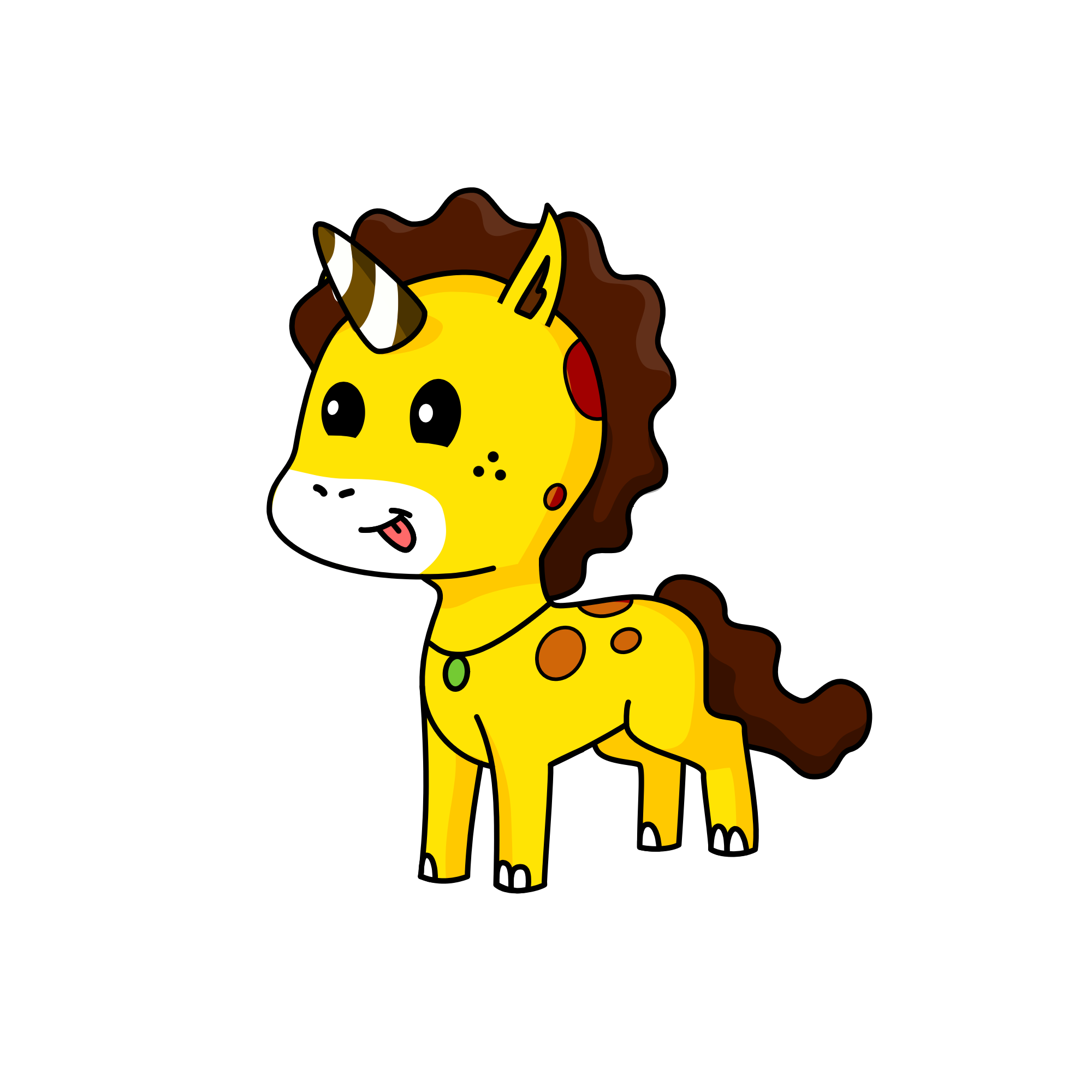 Giraffe, the unicorn