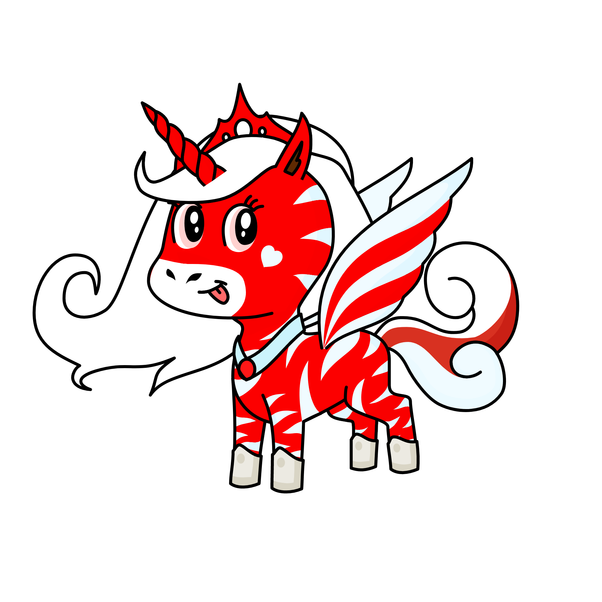 queen candy cane, the unicorn