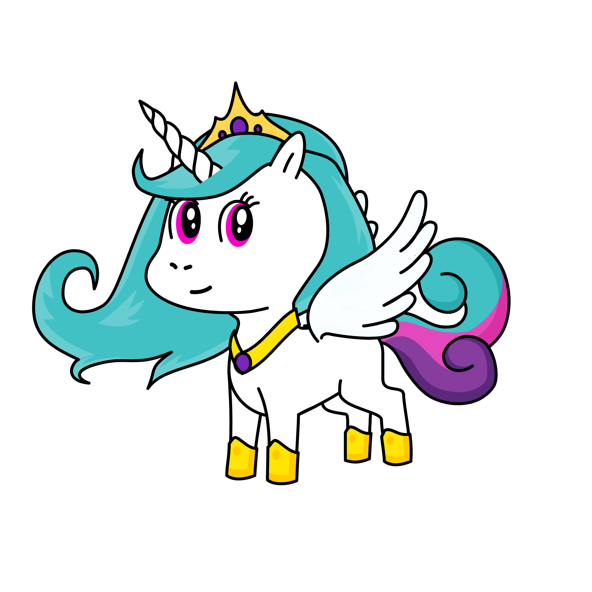Princess Celestia. 2, the unicorn