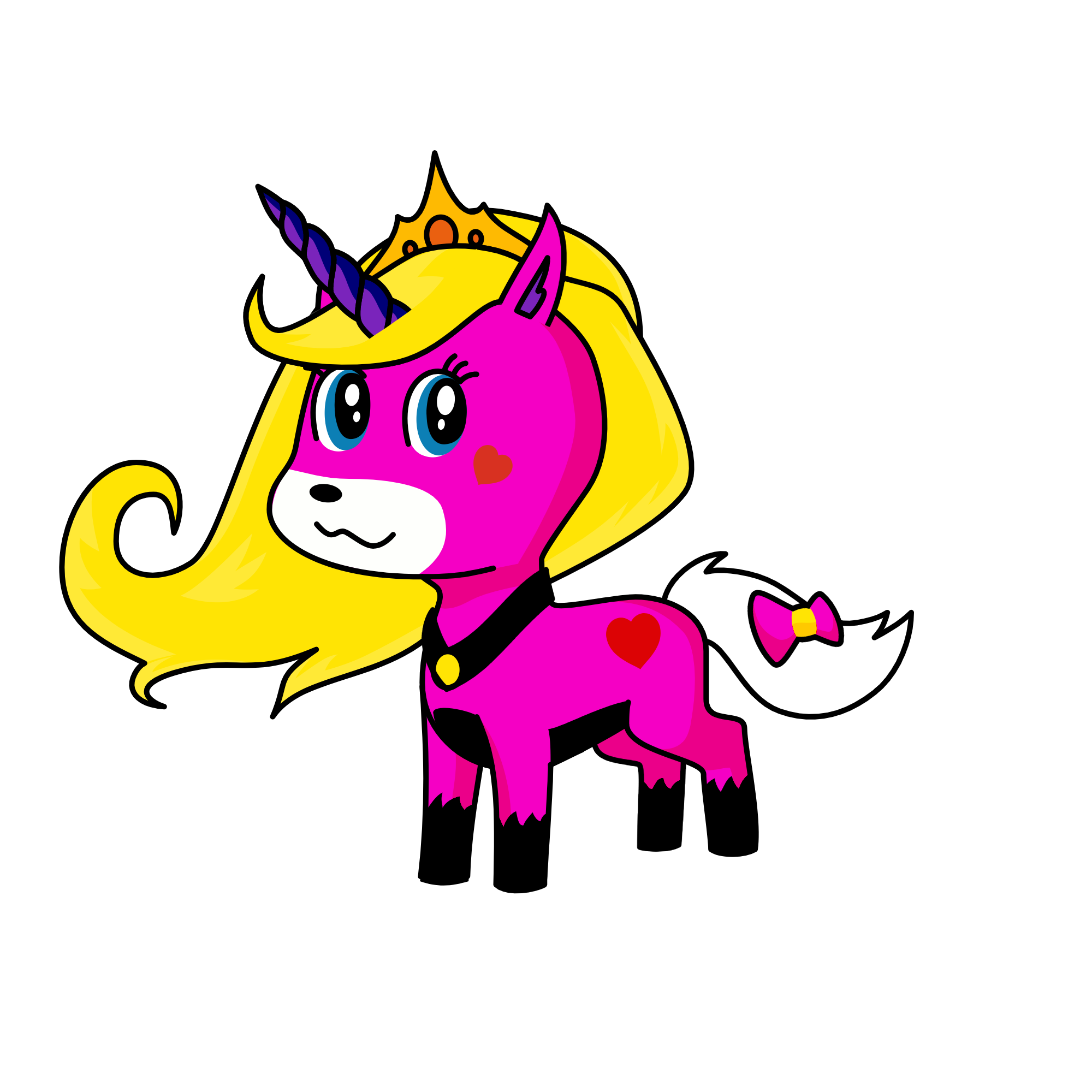 Rainbow lou, the unicorn